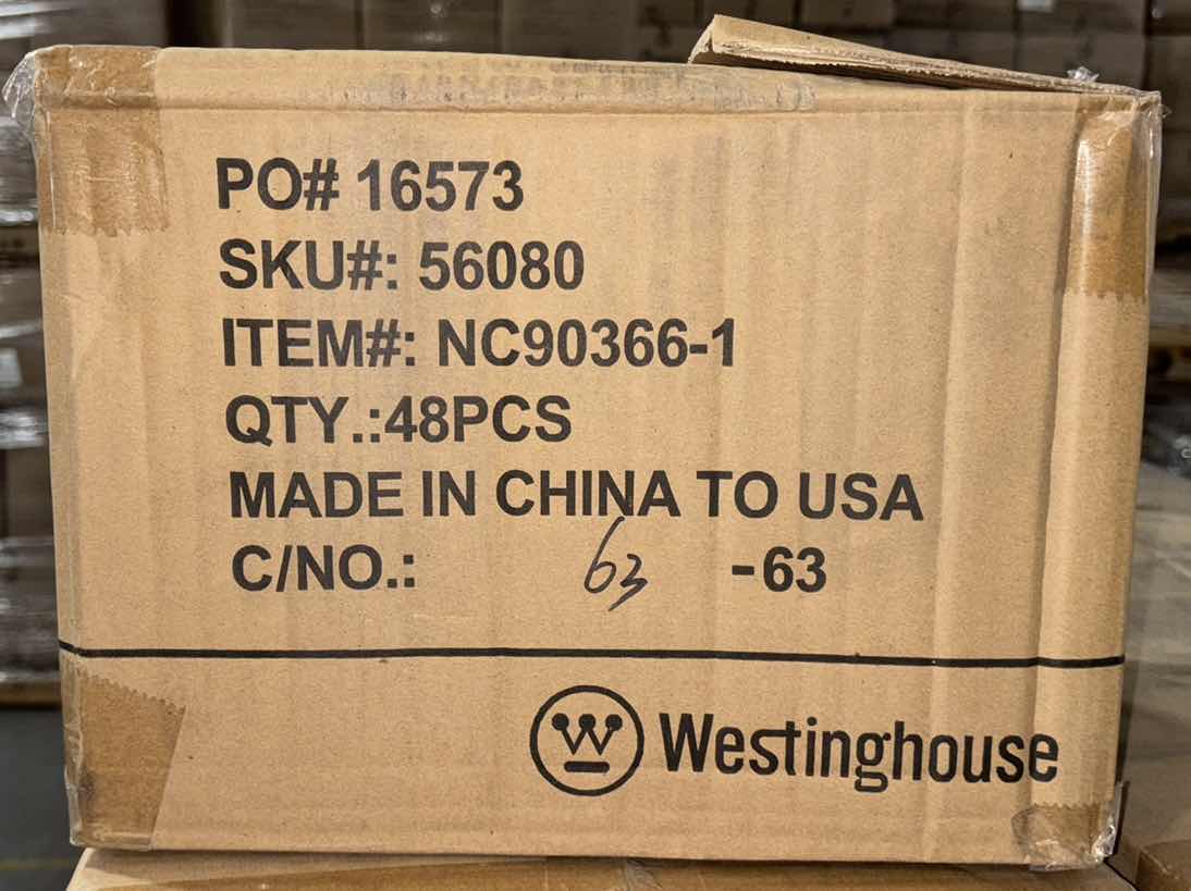 Photo 1 of NEW CASE OF WESTINGHOUSE TRIPLE GROUNDED OUTLET ADAPTER, THREE WAY SPLITTER (48 PCS/CASE)