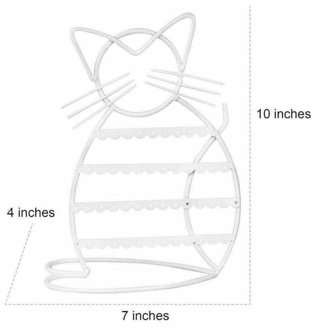 Photo 5 of NEW CASE OF ARAD CAT-SHAPED EARRING HOLDER/ORGANIZER DISPLAY, WHITE (16 PCS/CASE)