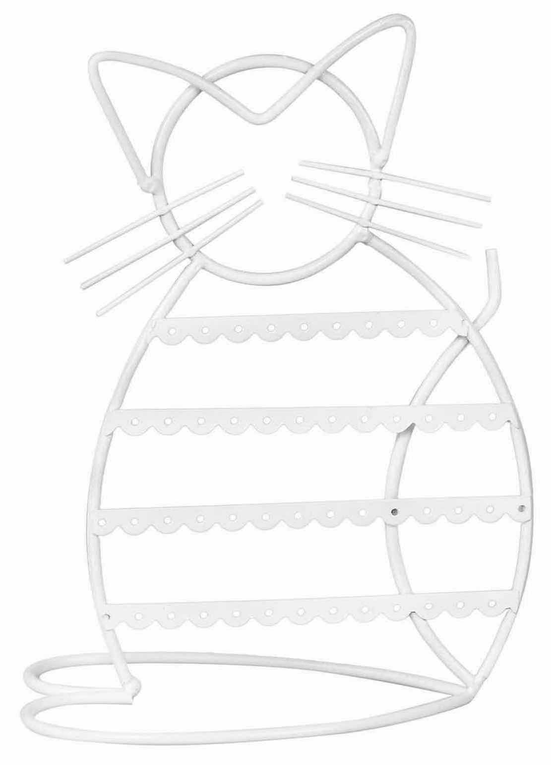 Photo 2 of NEW CASE OF ARAD CAT-SHAPED EARRING HOLDER/ORGANIZER DISPLAY, WHITE (16 PCS/CASE)