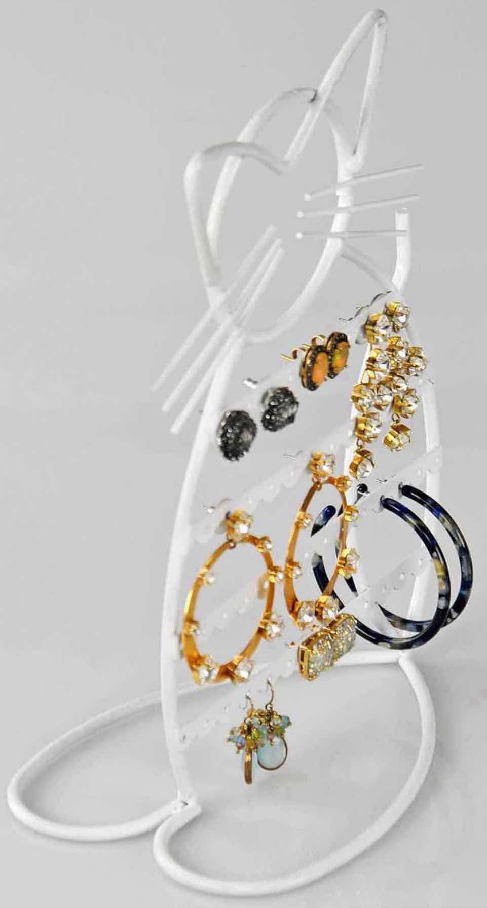 Photo 3 of NEW CASE OF ARAD CAT-SHAPED EARRING HOLDER/ORGANIZER DISPLAY, WHITE (16 PCS/CASE)