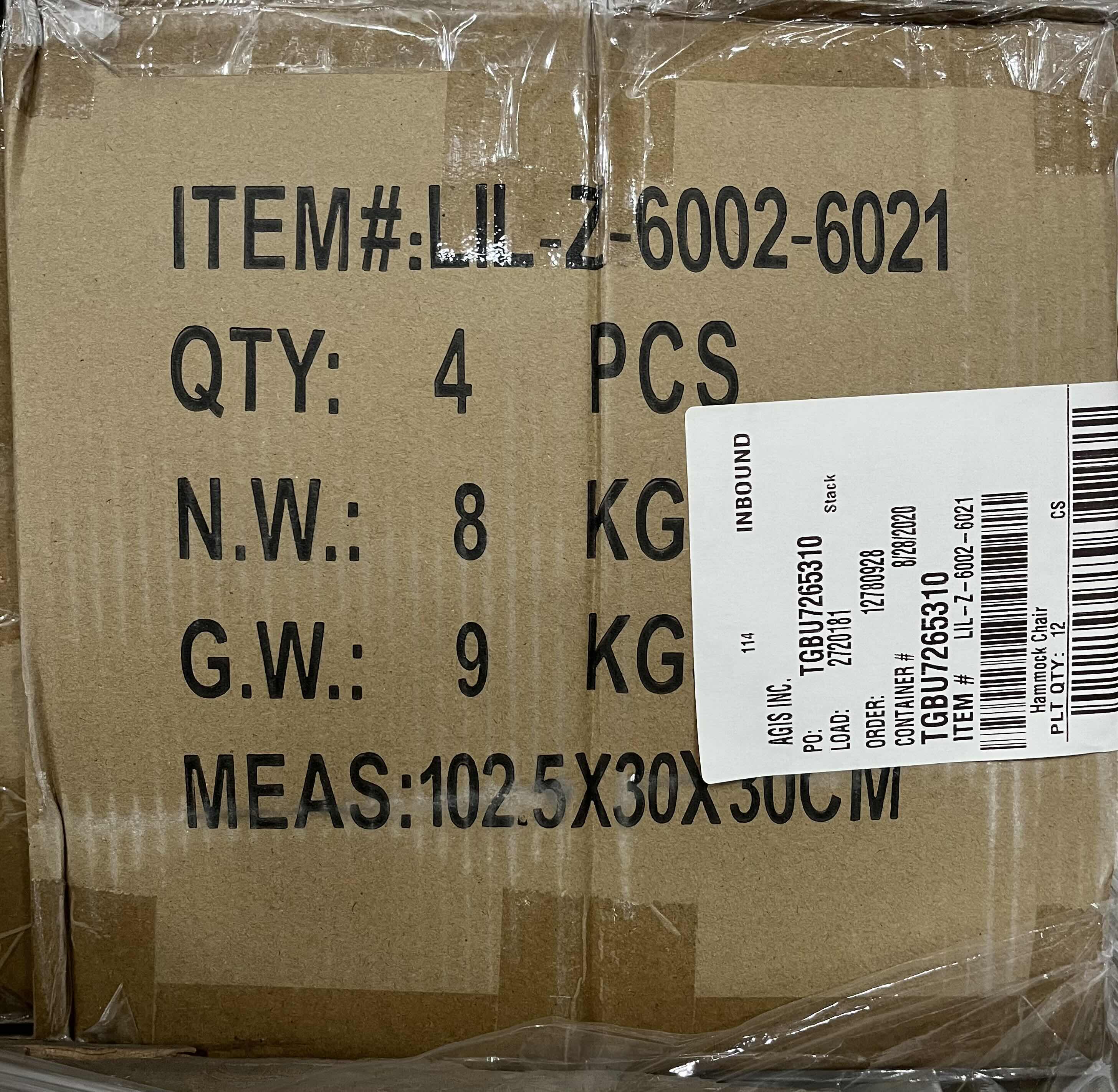 Photo 4 of NEW CASE OF ARAD INDOOR/OUTDOOR THICK CANVAS BLUE STRIPED HANGING HAMMOCK W 2 CUSHIONS (4 PER CASE)