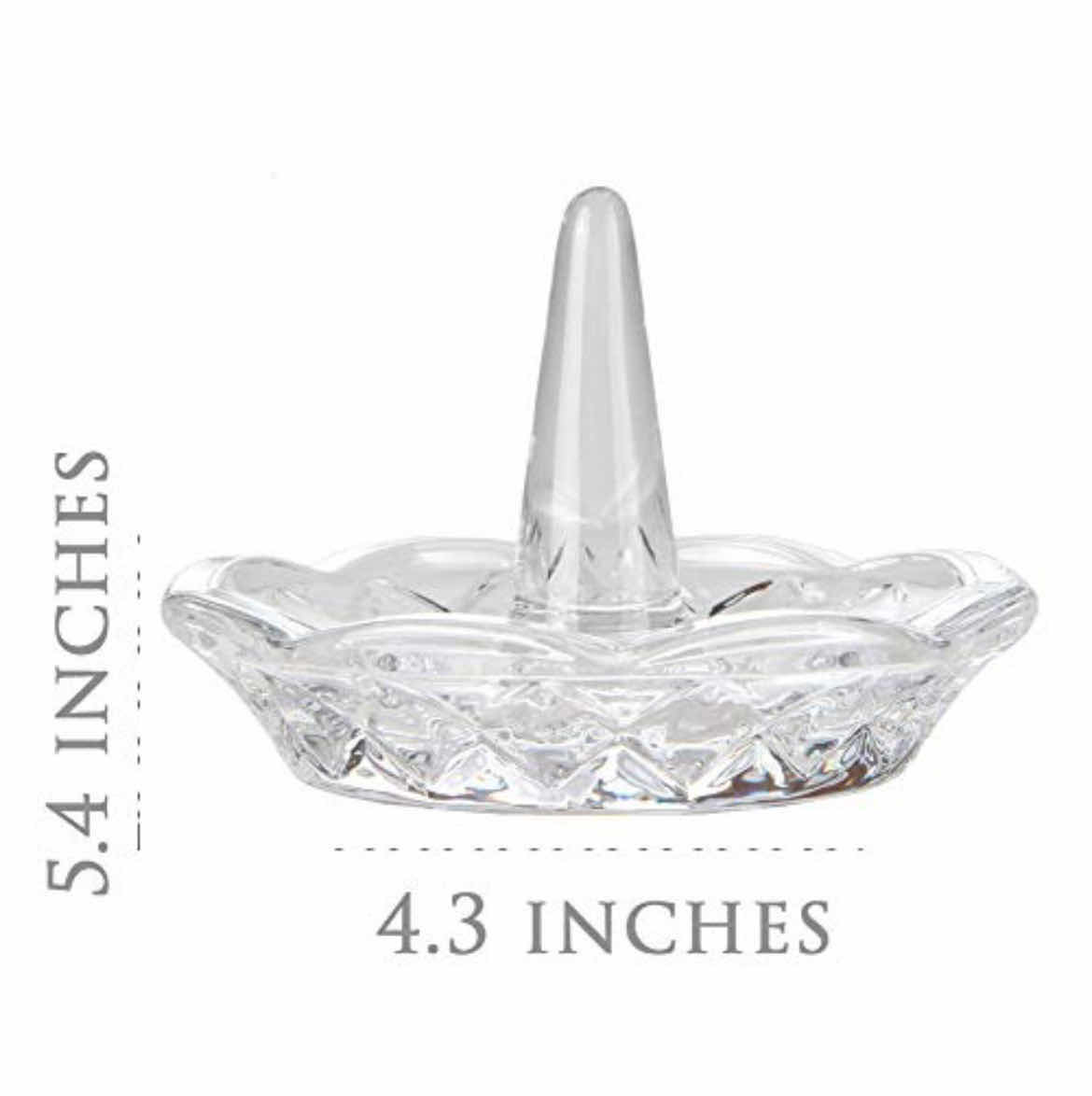 Photo 1 of NEW CASE OF HOME X GLASS RING JEWELRY HOLDER DISH (48PCS PER CASE)