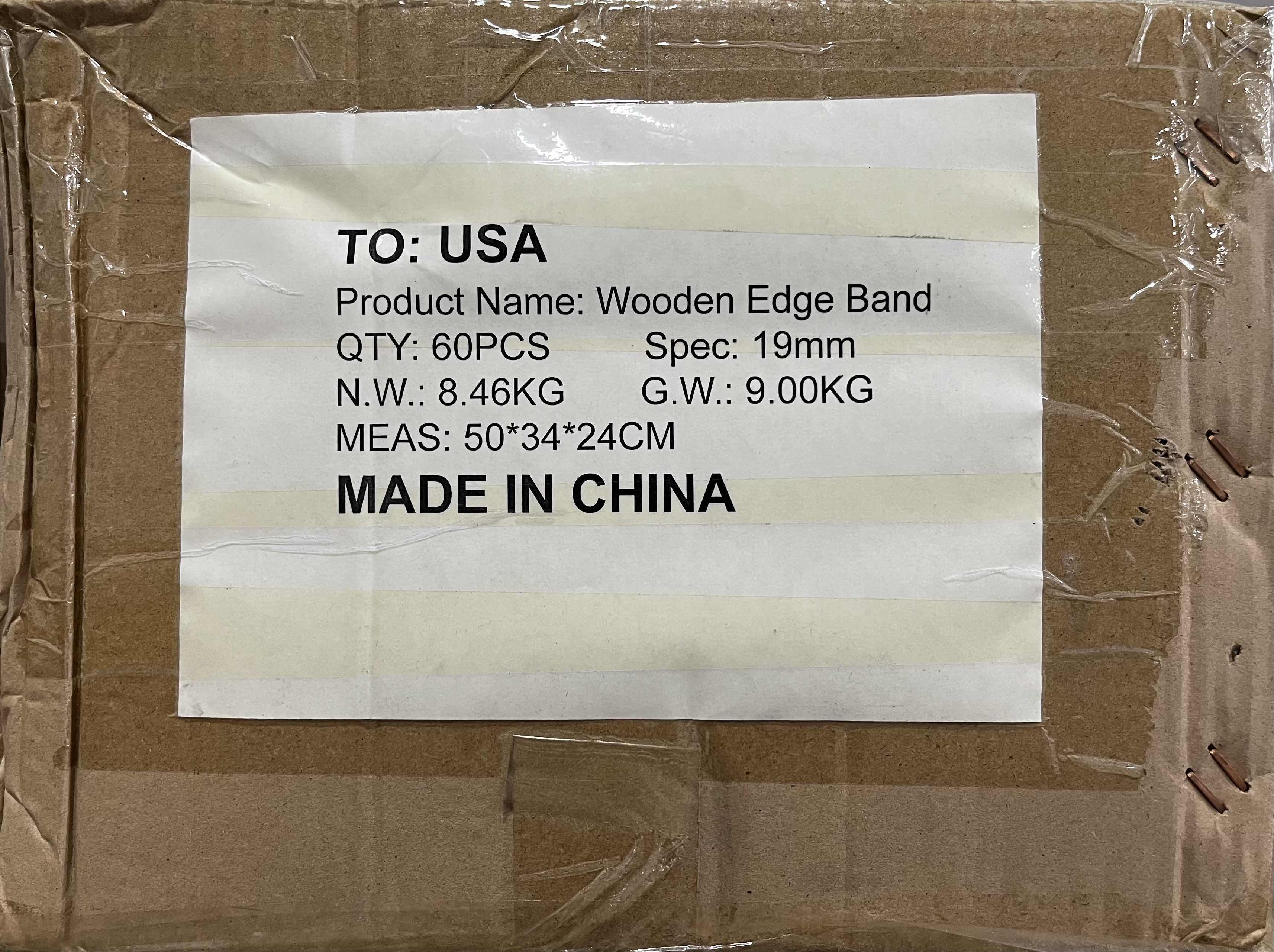 Photo 1 of NEW CASE OF DOVETAIL BIRCH WOOD VENEER IRON ON BANDING TAPE ROLLS 0.75” X 50’ (60PCS PER CASE)