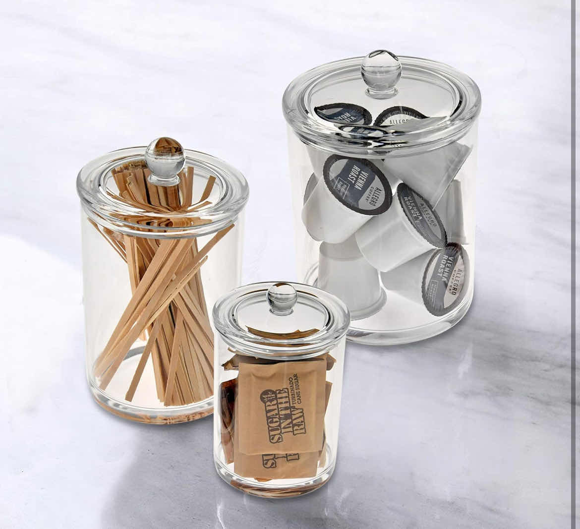 Photo 1 of NEW CASE OF HOME X ACRYLIC APOTHECARY JARS SET OF 3 (12 SETS PER CASE)