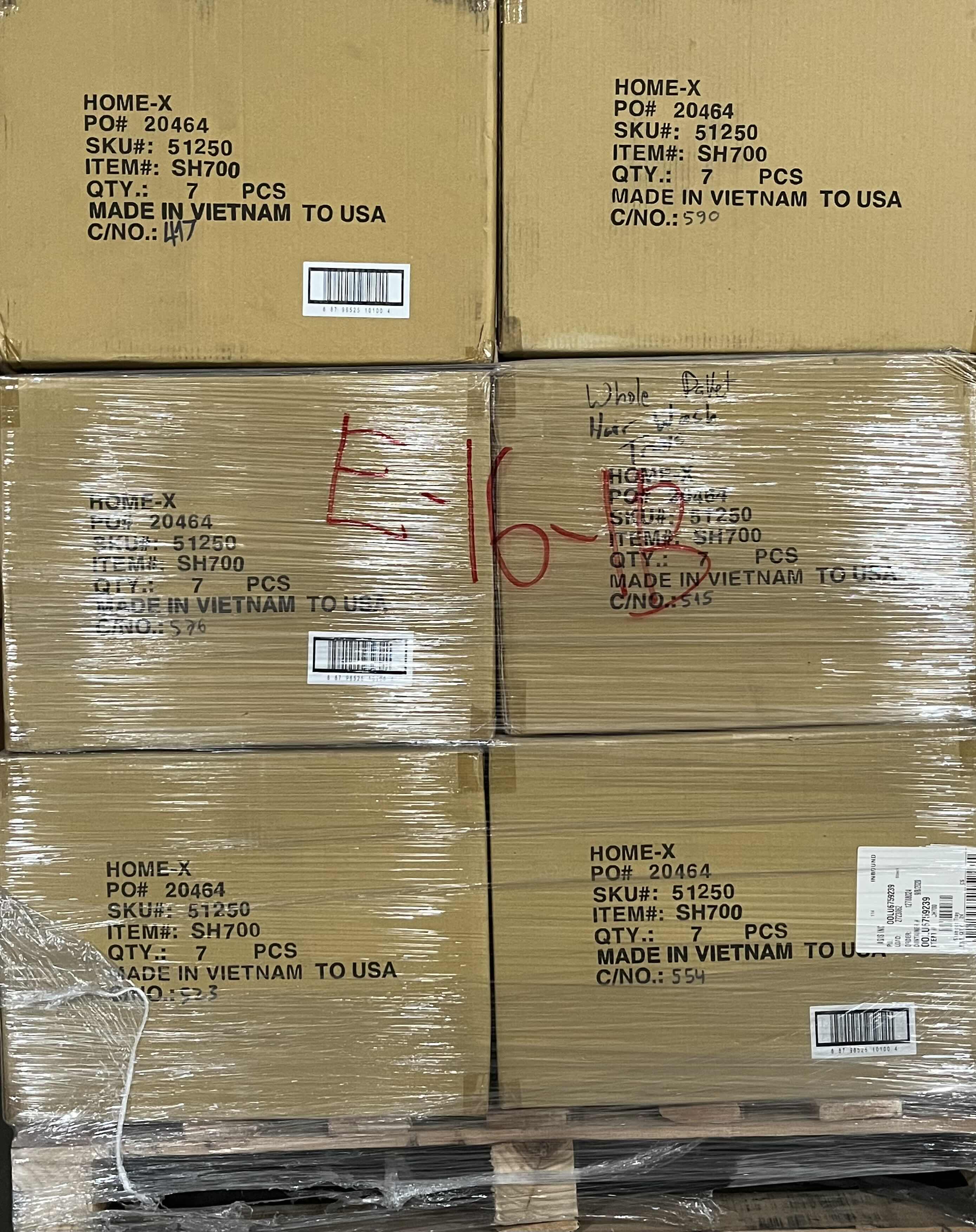 Photo 1 of NEW PALLET OF HOME X SALON HAIR WASHING PLASTIC TRAYS (7PCS PER CASE/18 CASES)