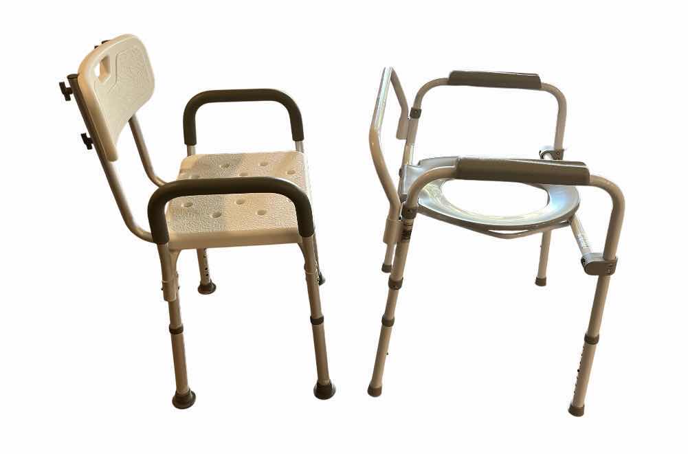 Photo 1 of GUARDIAN SHOWER CHAIR MDS89745RA & GUARDIAN TOILET SAFETY COMMODE G1-200LX1