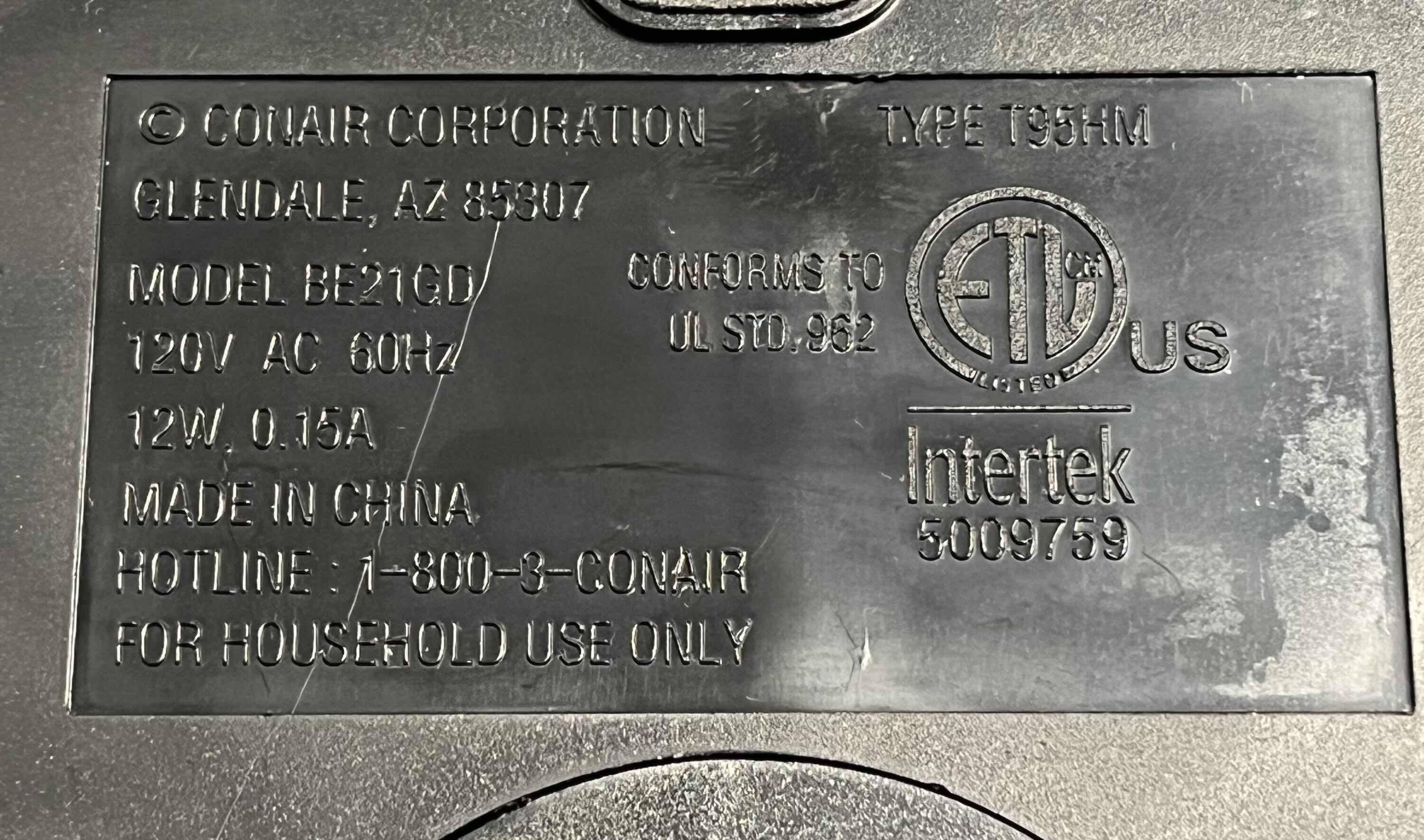 Photo 1 of CONAIR STAINLESS STEEL DUAL SIDED LIGHT UP MIRROR BE21GD