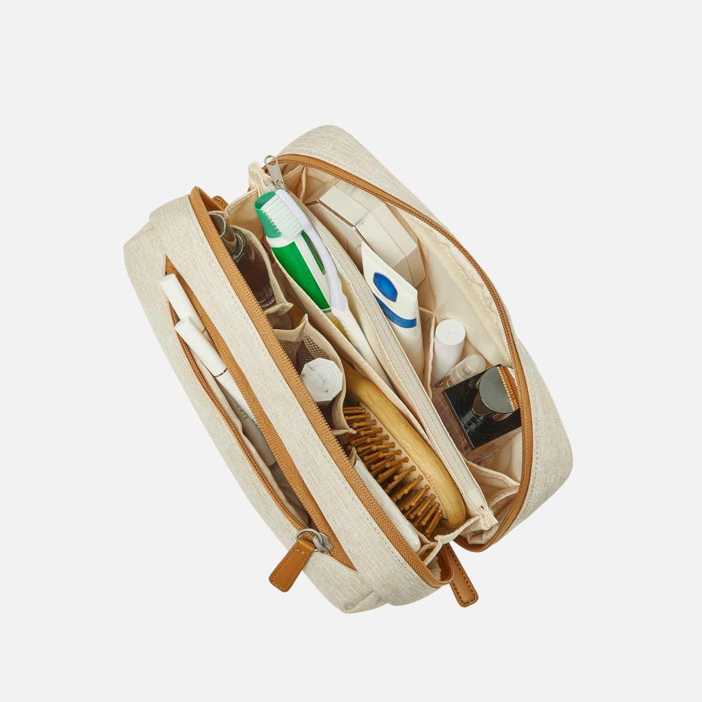 Photo 1 of NORDACE SIENA SMART DESIGN BEIGE WASH POUCH TOILETRY BAG