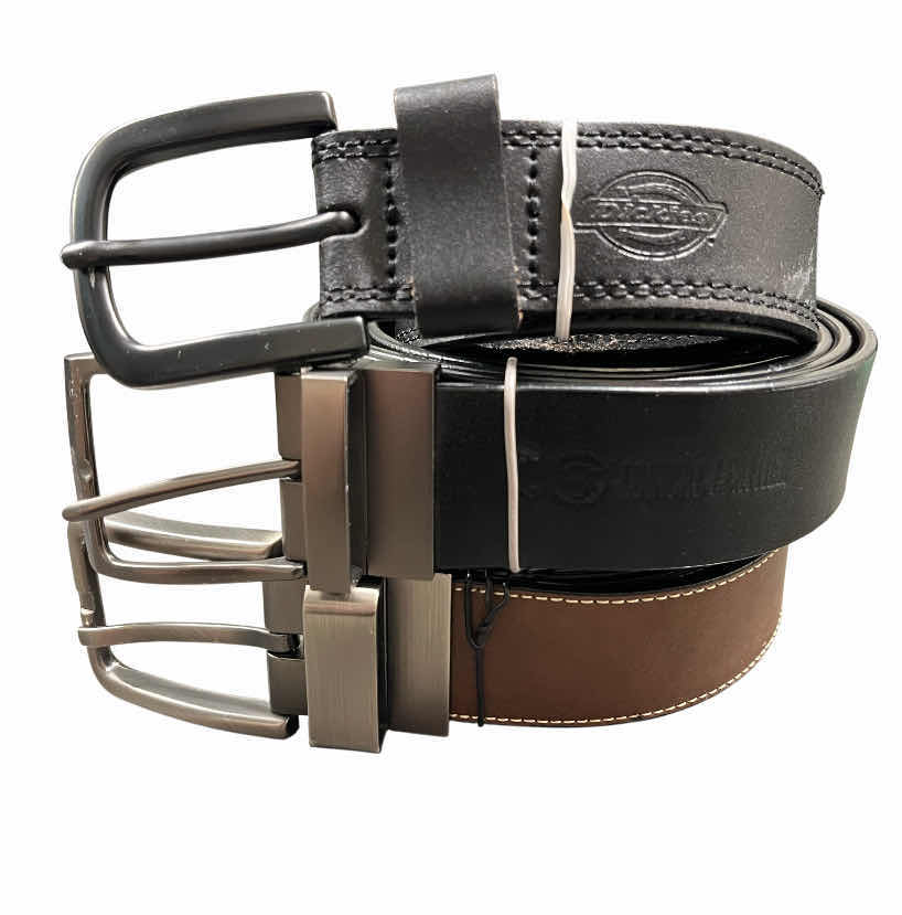 Photo 1 of LEATHER REVERSIBLE BELTS MENS SIZE 40”-44” VARIOUS BRANDS (5)