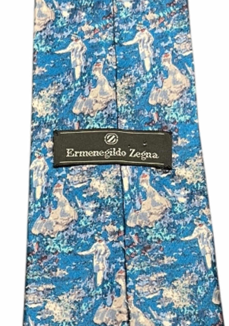 Photo 1 of GIORGIO ARMANI CRAVATTE SILK TIES (2) & ERMENEGILDO ZEGNA SILK TIE