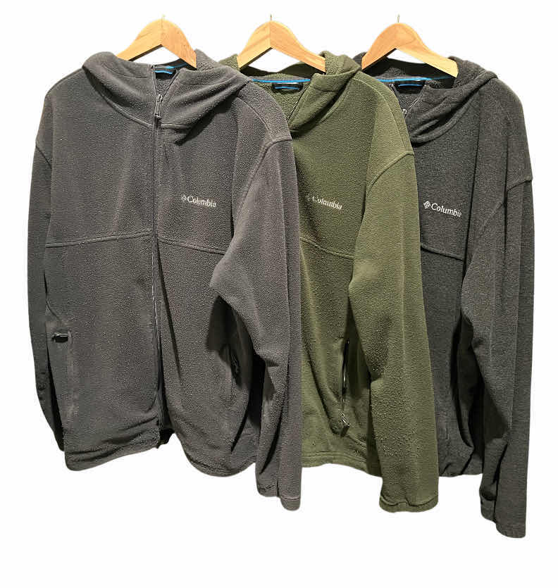 Photo 1 of COLUMBIA FLEECE HOODED JACKETS MENS XL (3)