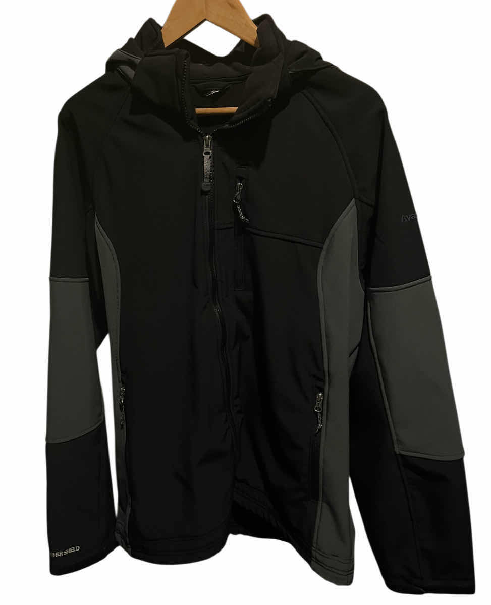Photo 1 of AVALANCHE WEATHER SHIELD BLACK/GRAY HOODED JACKET MENS XL