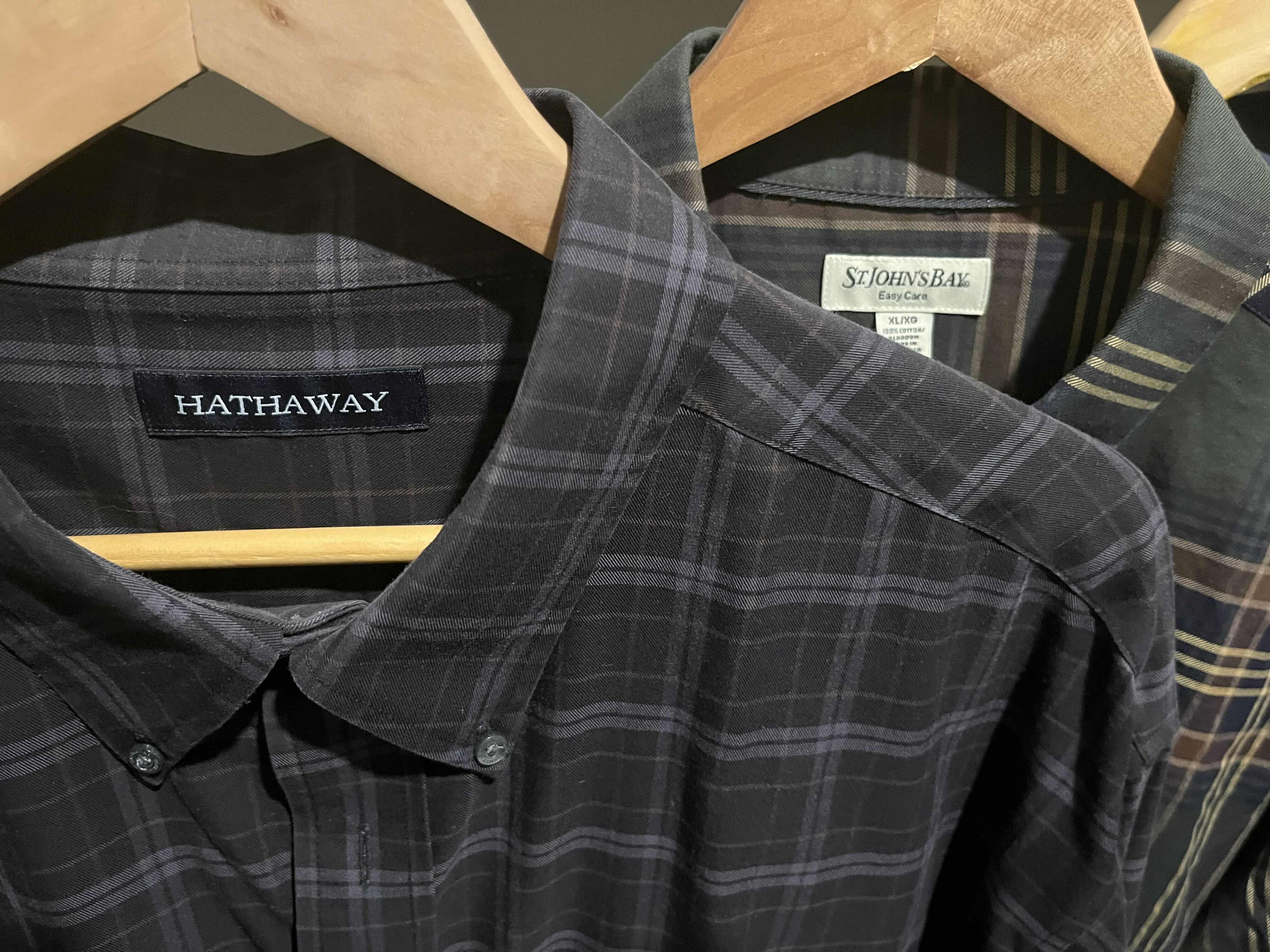 Photo 1 of BUTTON UP LONG SLEEVE SHIRTS MENS XL-VARIOUS BRANDS (6)