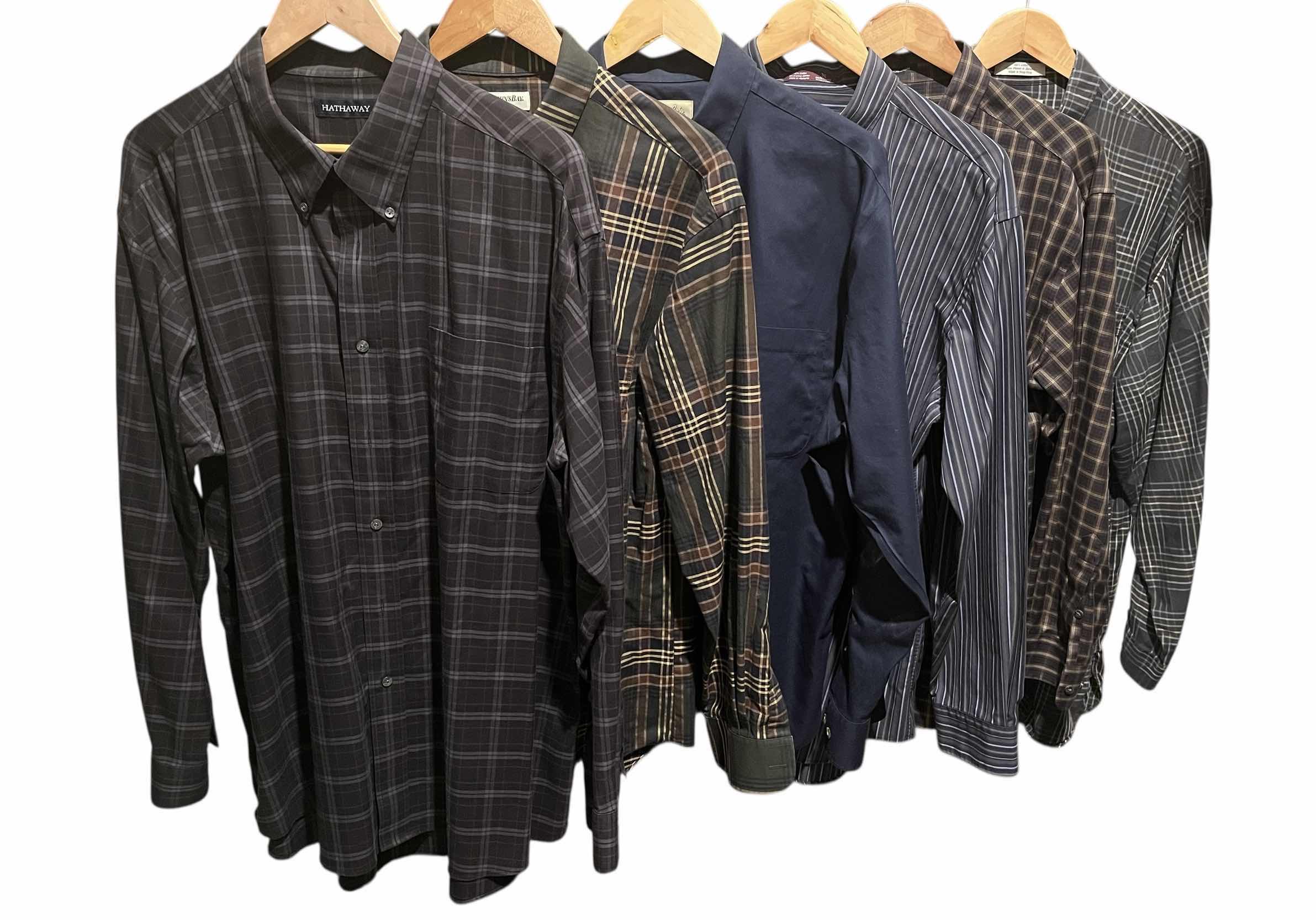 Photo 1 of BUTTON UP LONG SLEEVE SHIRTS MENS XL-VARIOUS BRANDS (6)