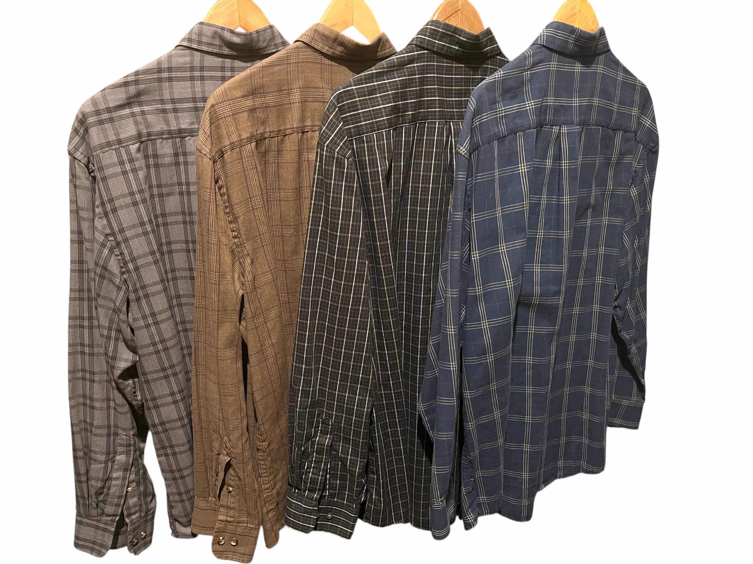 Photo 1 of ARROW PLAID BUTTON UP LONG SLEEVE SHIRTS MENS XL (4)