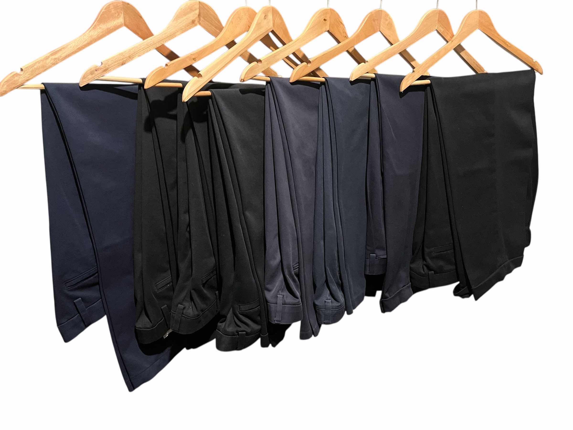 Photo 1 of NAVY BLUE & BLACK WORK PANTS MENS 38-40 VARIOUS BRANDS (8)