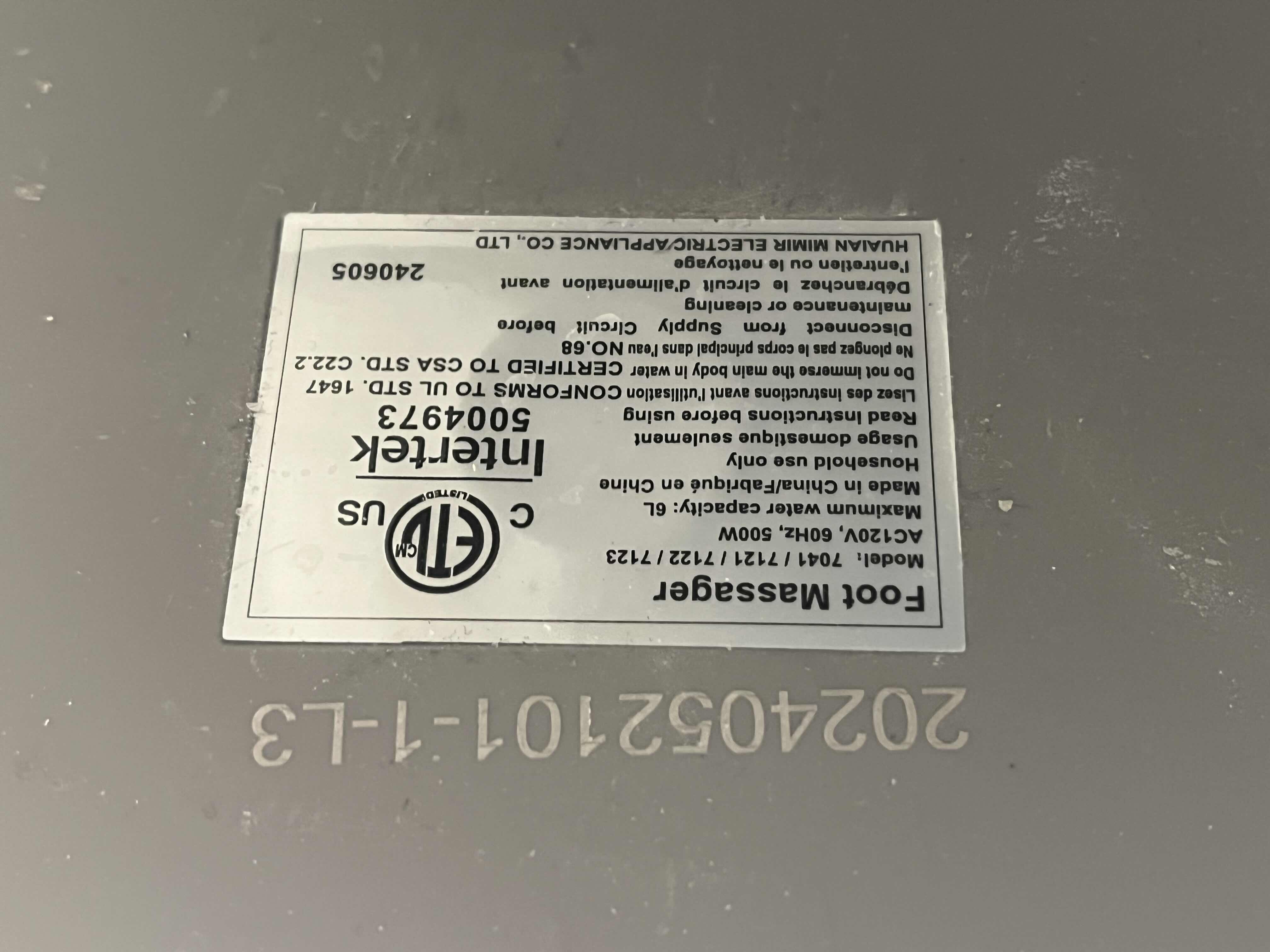 Photo 1 of MEDICAL KING MULTI-FUNCTION FOOT SPA MASSAGER W REMOTE