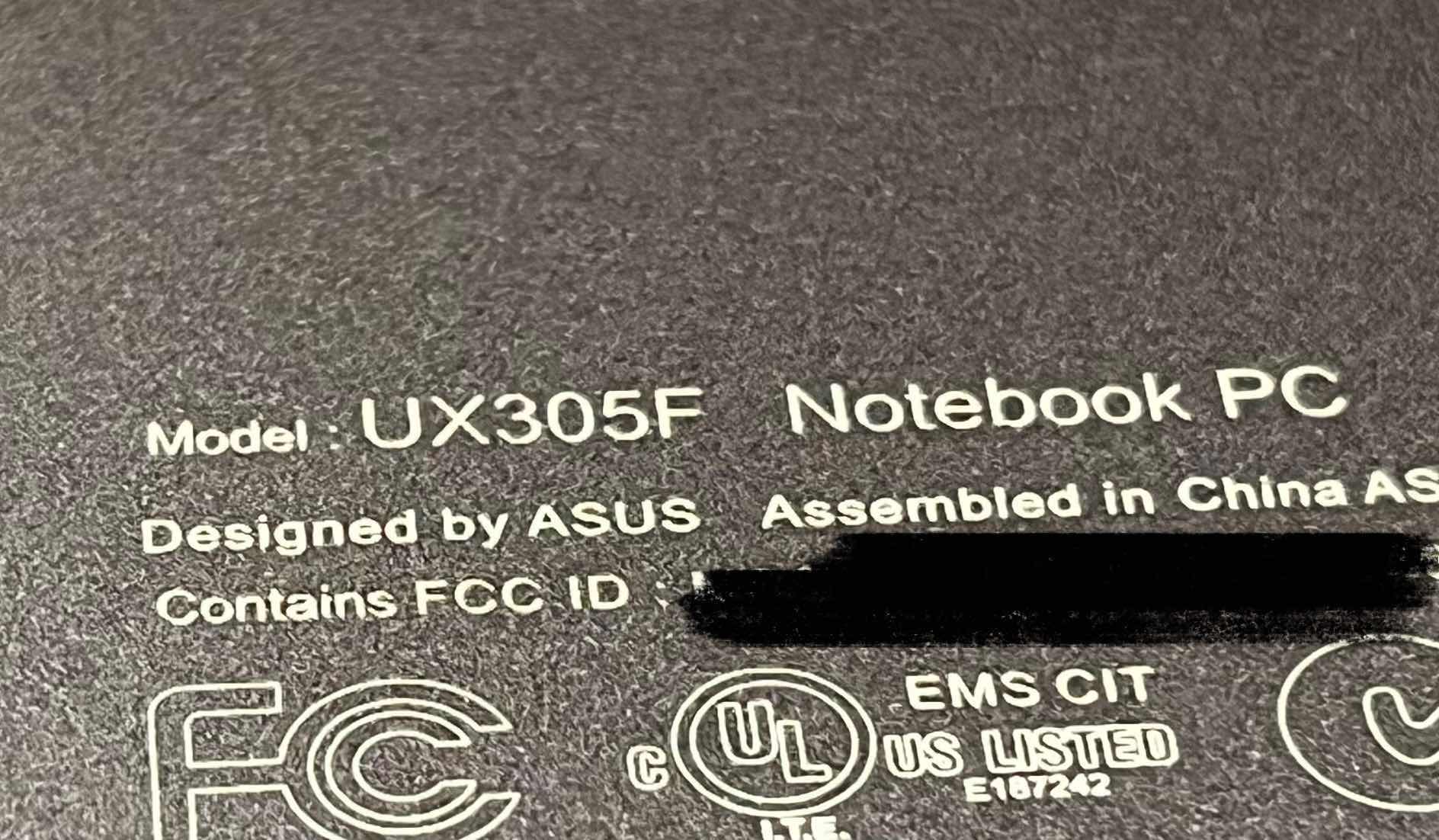 Photo 4 of ASUS NOTEBOOK PC LAPTOP UX305F