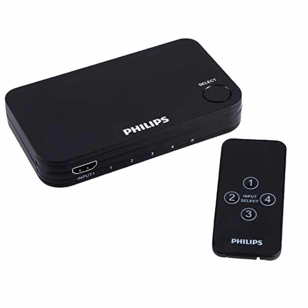 Photo 1 of PHILIPS ELITE 4K HDMI SWITCH W WIRELESS REMOTE