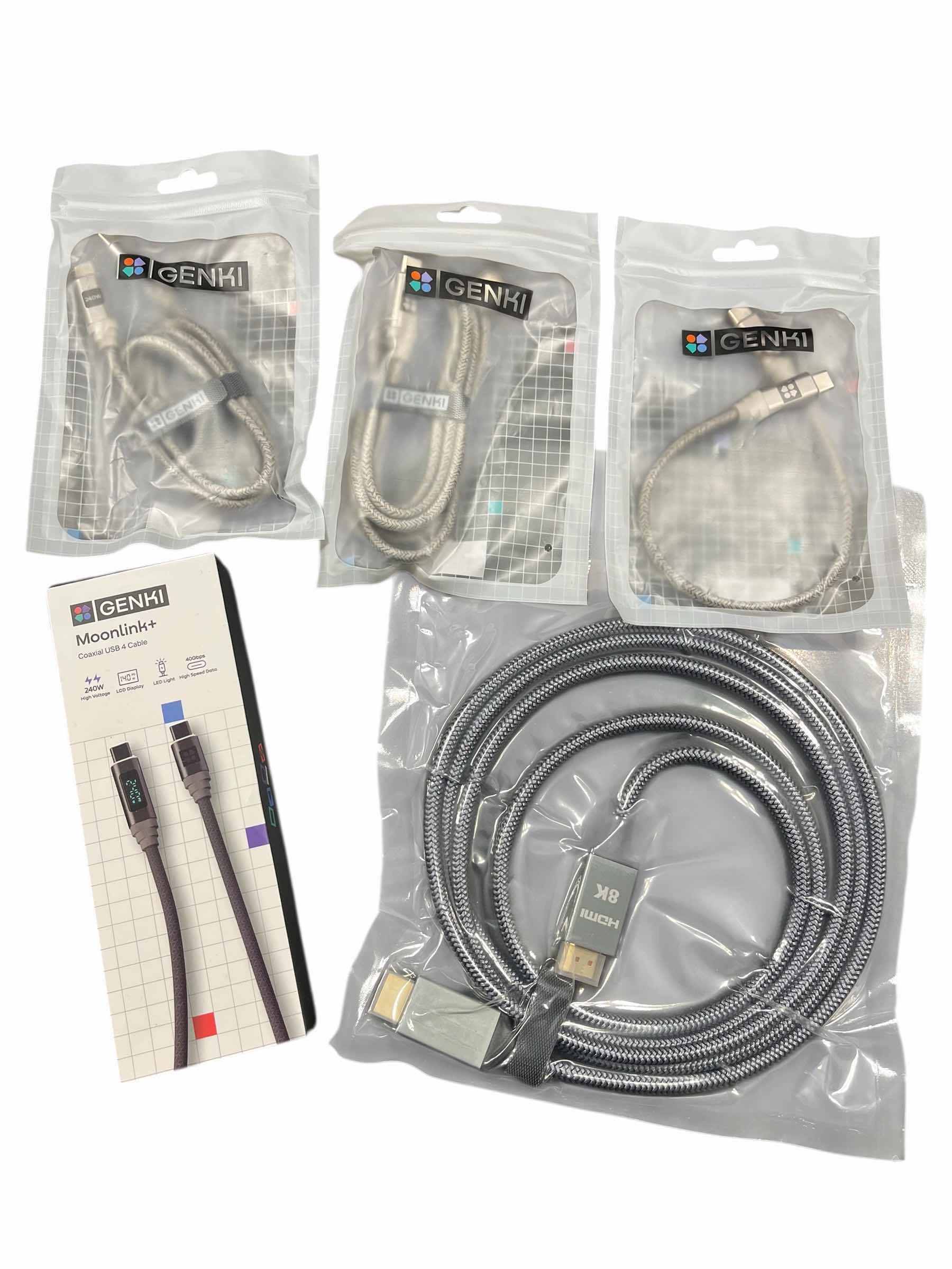 Photo 1 of GENKI USB-C CABLES (4) & 8K HDMI CABLE