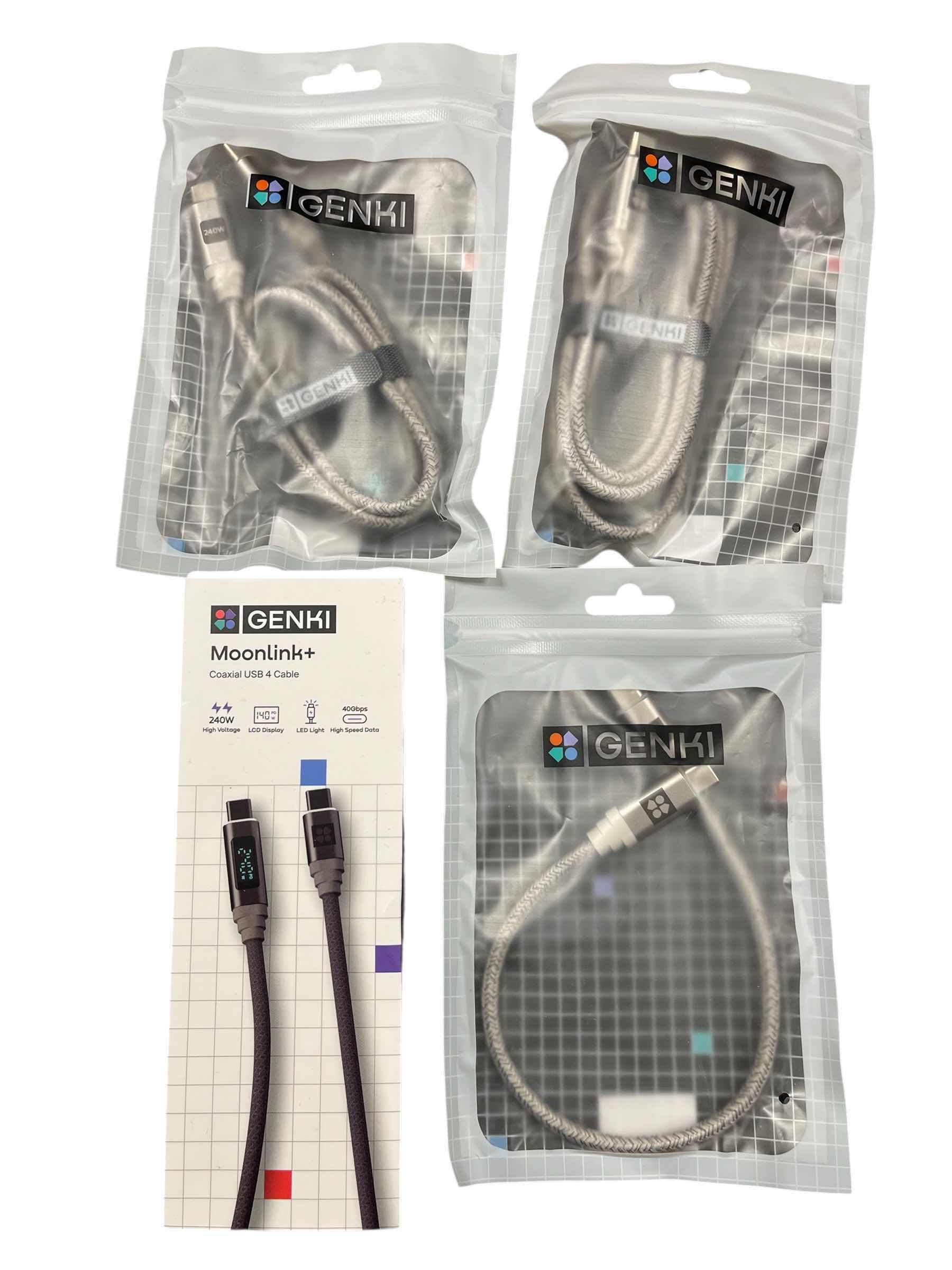 Photo 1 of GENKI USB-C CABLES (4) & 8K HDMI CABLE