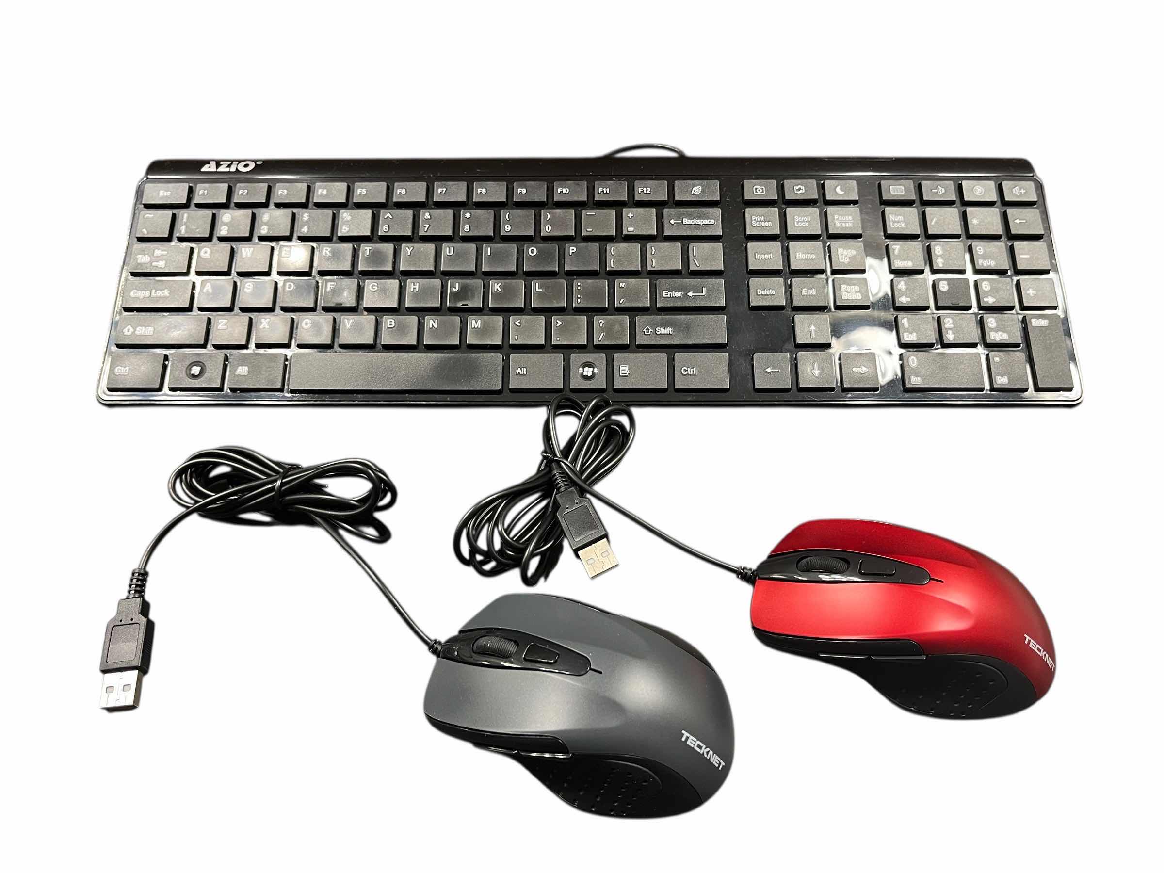 Photo 1 of AZIO CORDED KEYBOARD W TECHNET CORDED MOUSES