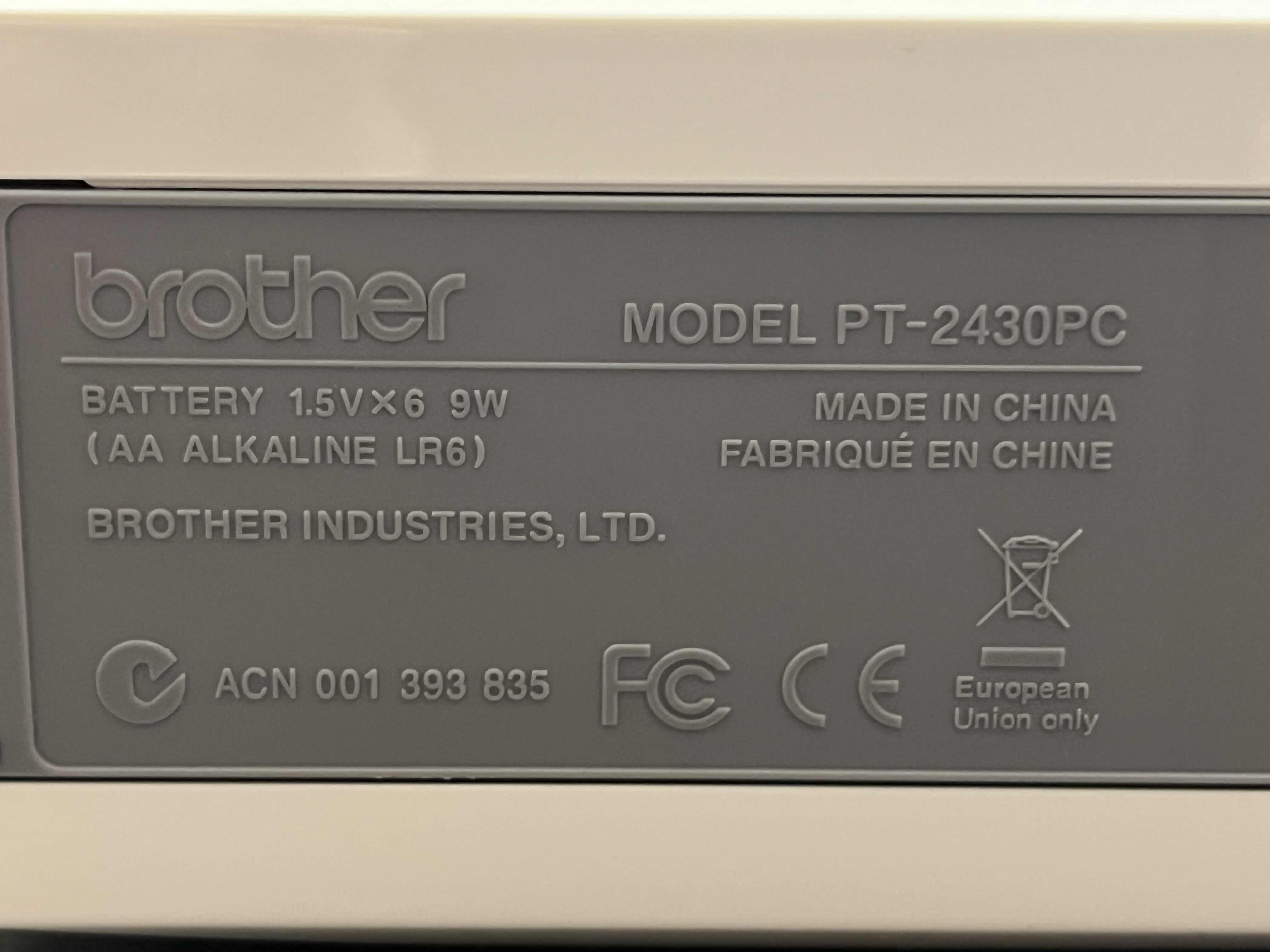 Photo 1 of BOTHER P-TOUCH LABEL MAKER PT-2430PC