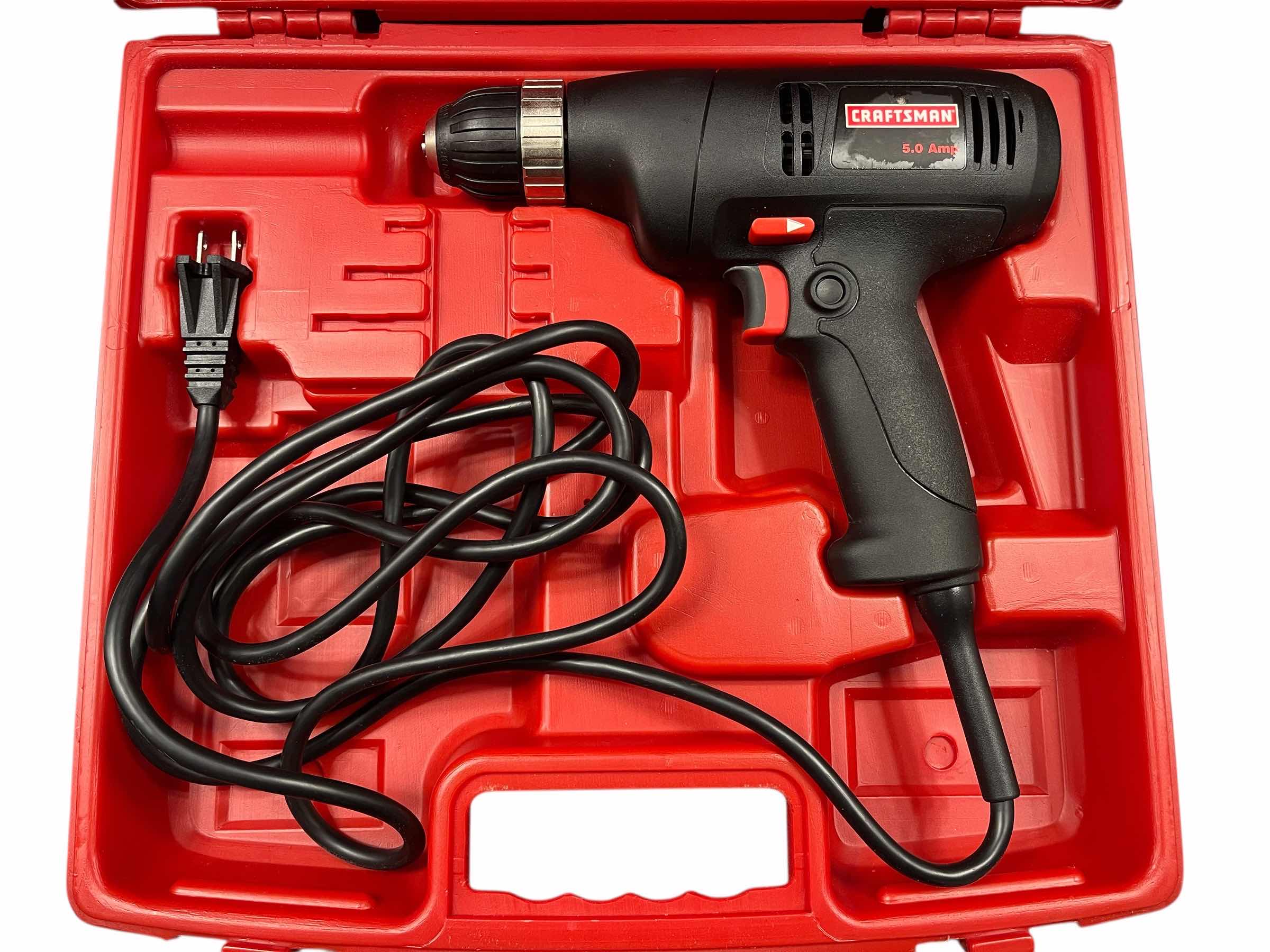 Photo 1 of CRAFTSMAN 5.0AMP CORDED DRILL W CASE