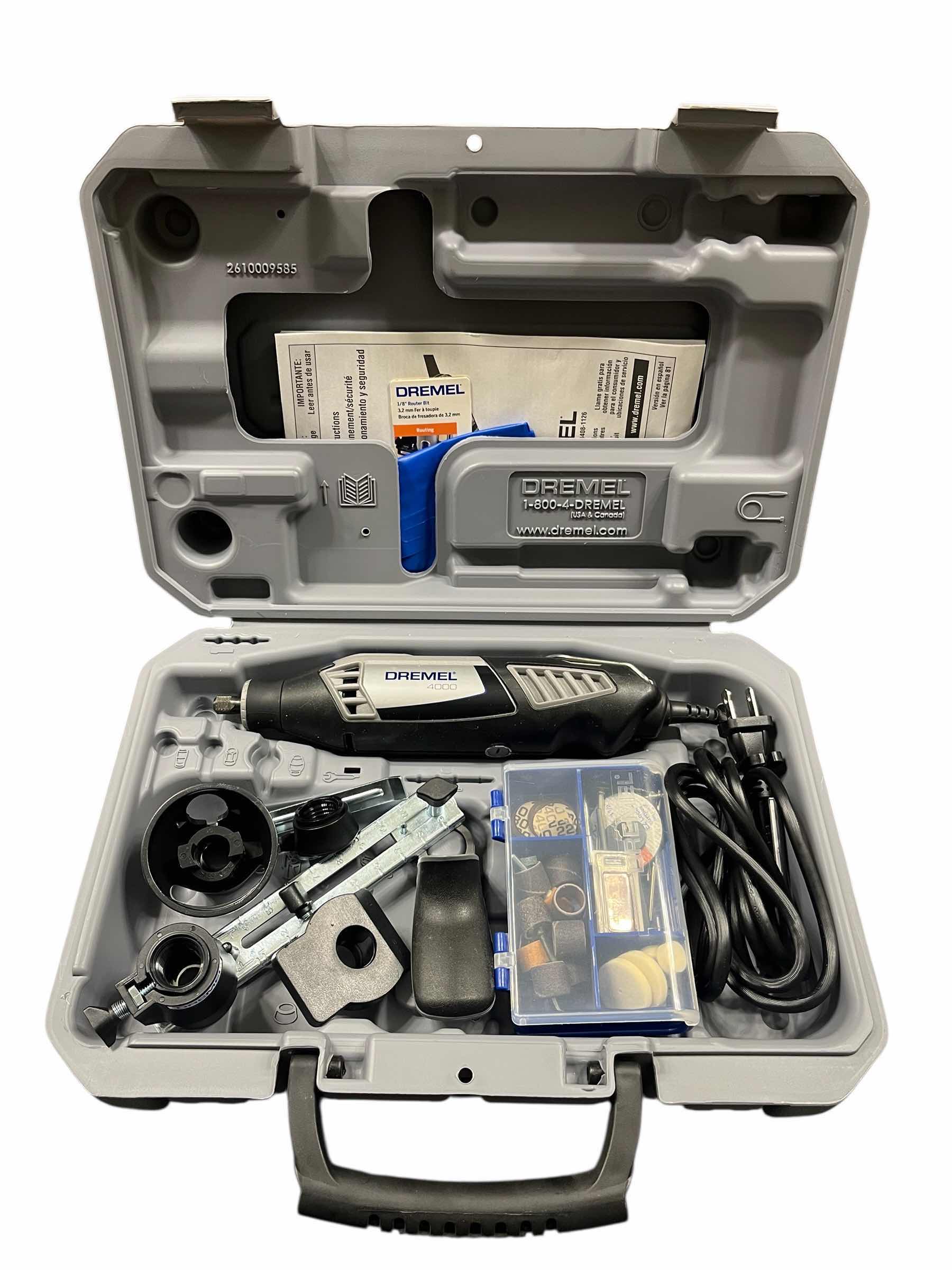 Photo 1 of DREMEL 4000 SERIES 1.6AMP VARIABLE SPEED CORDED ROTARY TOOL KIT W CASE