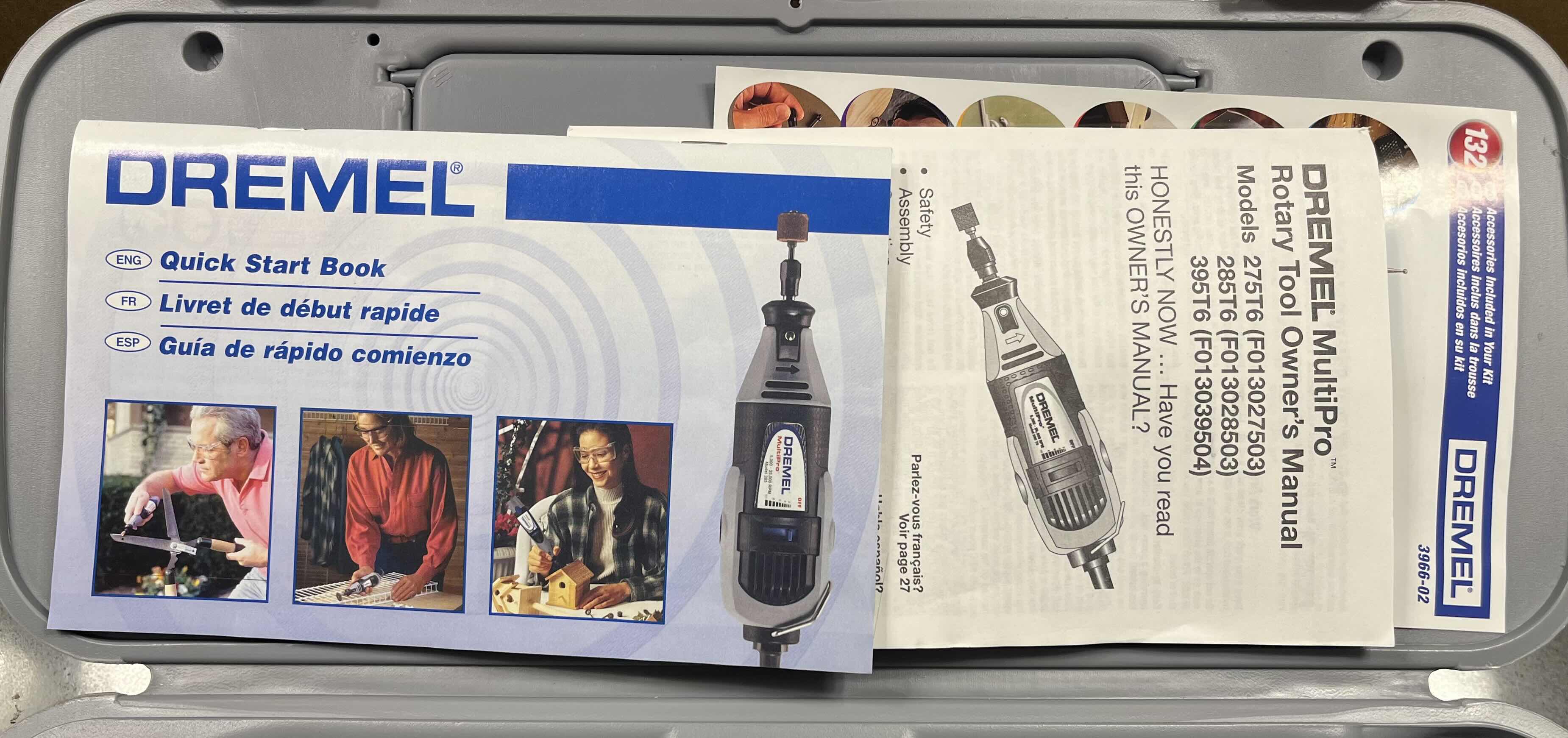 Photo 4 of DREMEL MULTI-PRO VARIABLE SPEED CORDED ROTARY TOOL KIT W CASE