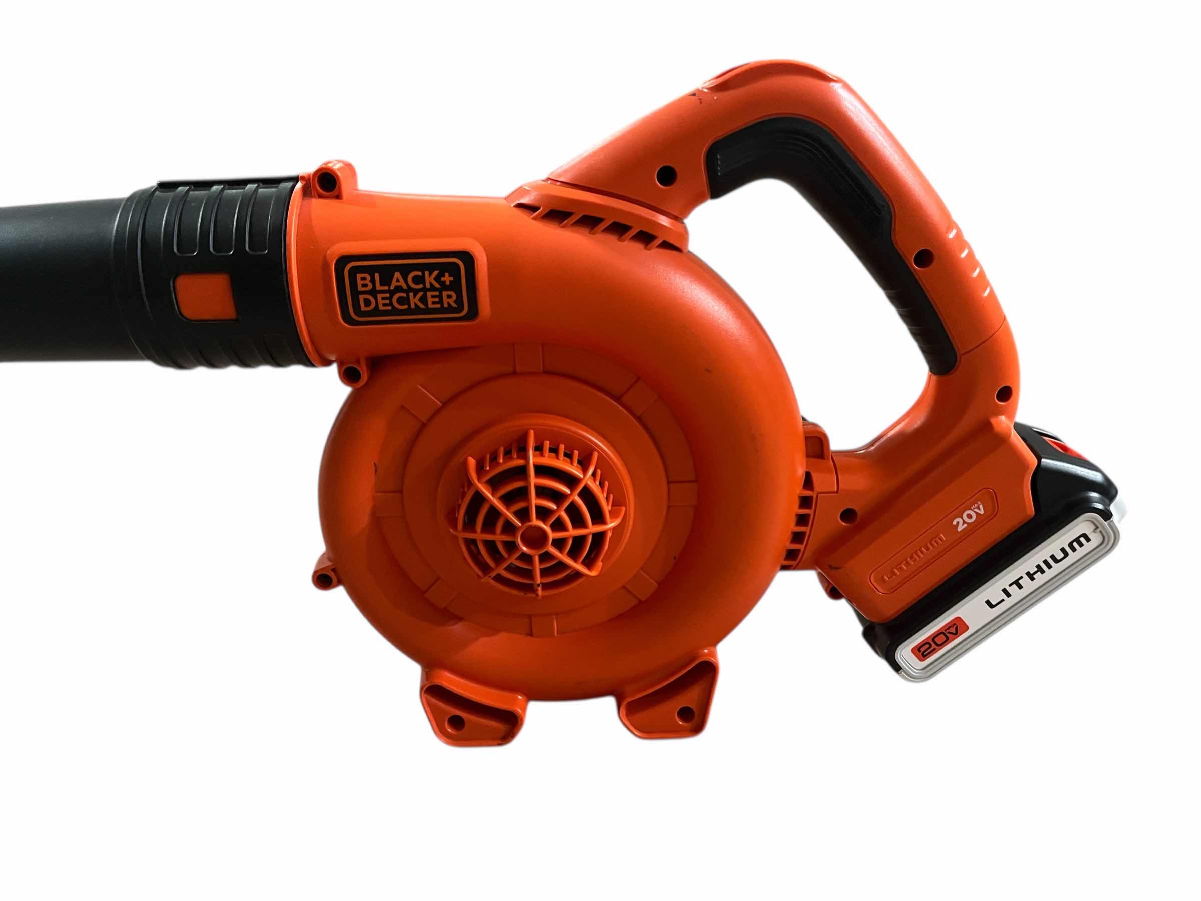 Photo 1 of BLACK & DECKER 20VOLT BLOWER/SWEEPER LSW20 W 20VOLT BATTERY