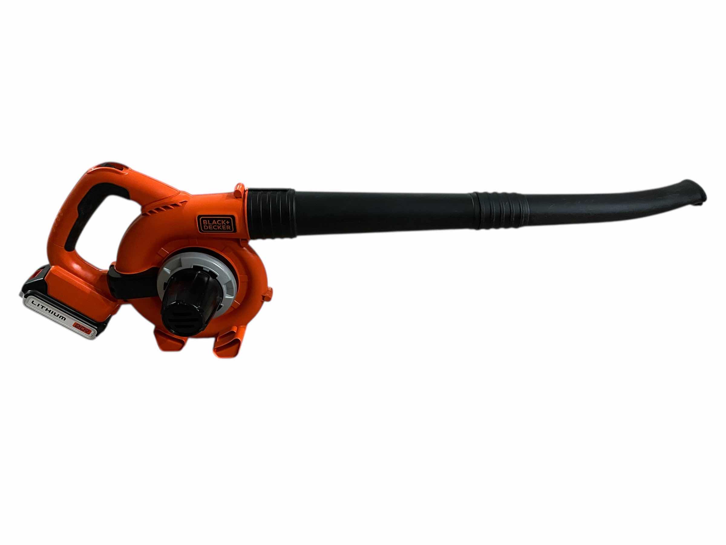 Photo 1 of BLACK & DECKER 20VOLT BLOWER/SWEEPER LSW20 W 20VOLT BATTERY