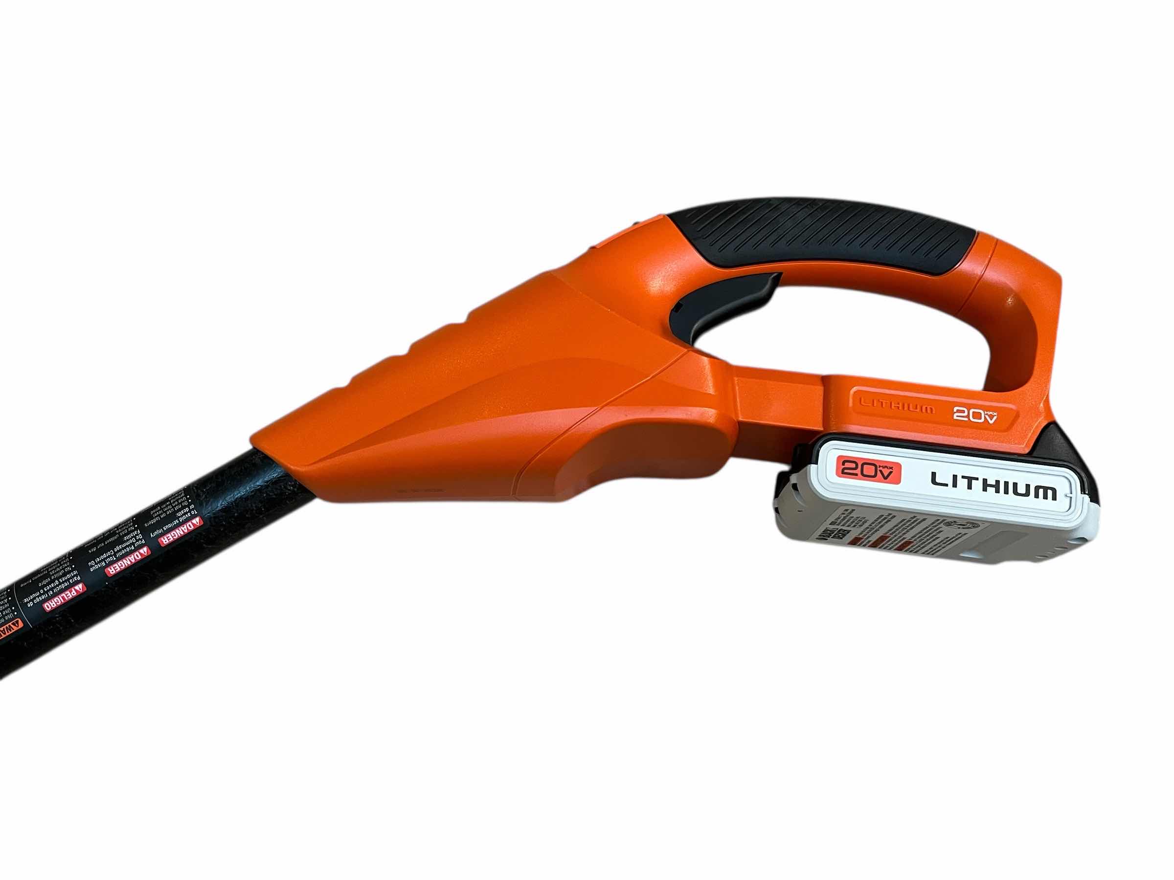 Photo 1 of BLACK & DECKER 20VOLT POLE SAW LPP12O W 20VOLT BATTERY & EXTENSION POLE