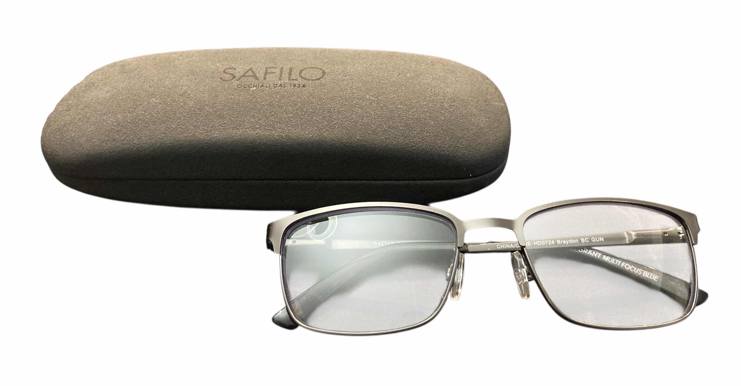 Photo 1 of FOSTER GRANT MULTI-FOCUS BRAYDON GUNMETAL +1.75 READING GLASSES W CASE (MEN)