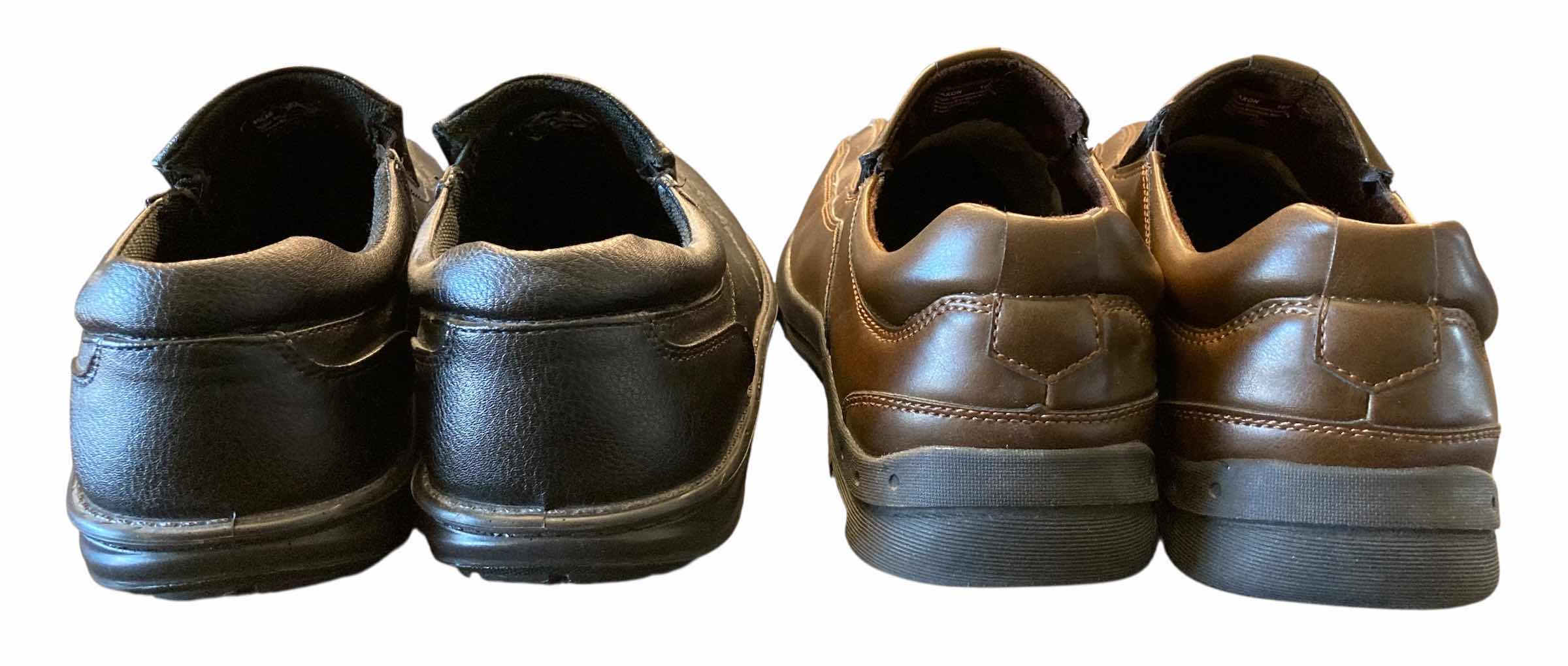 Photo 1 of DEER STAGS MENS BLACK & BROWN DRESS SHOES SIZE 10M