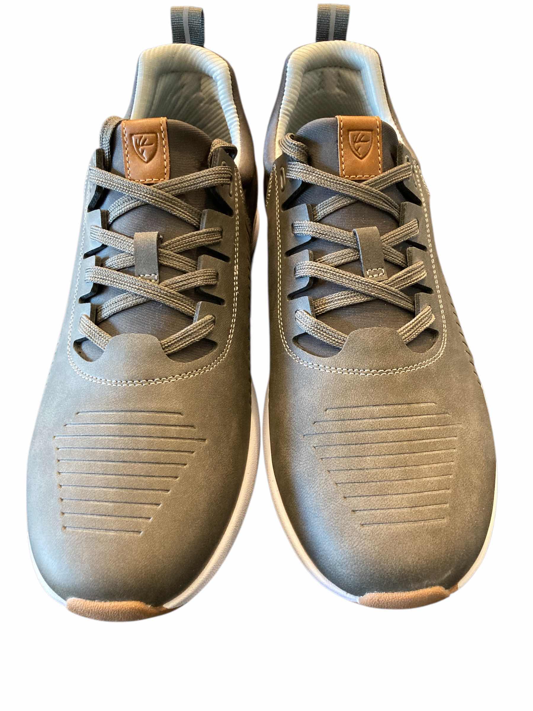 Photo 1 of DEER STAGS MENS CRANSTON WATER REPELLENT GREY & BROWN  FASHION SNEAKERS SIZE 10M