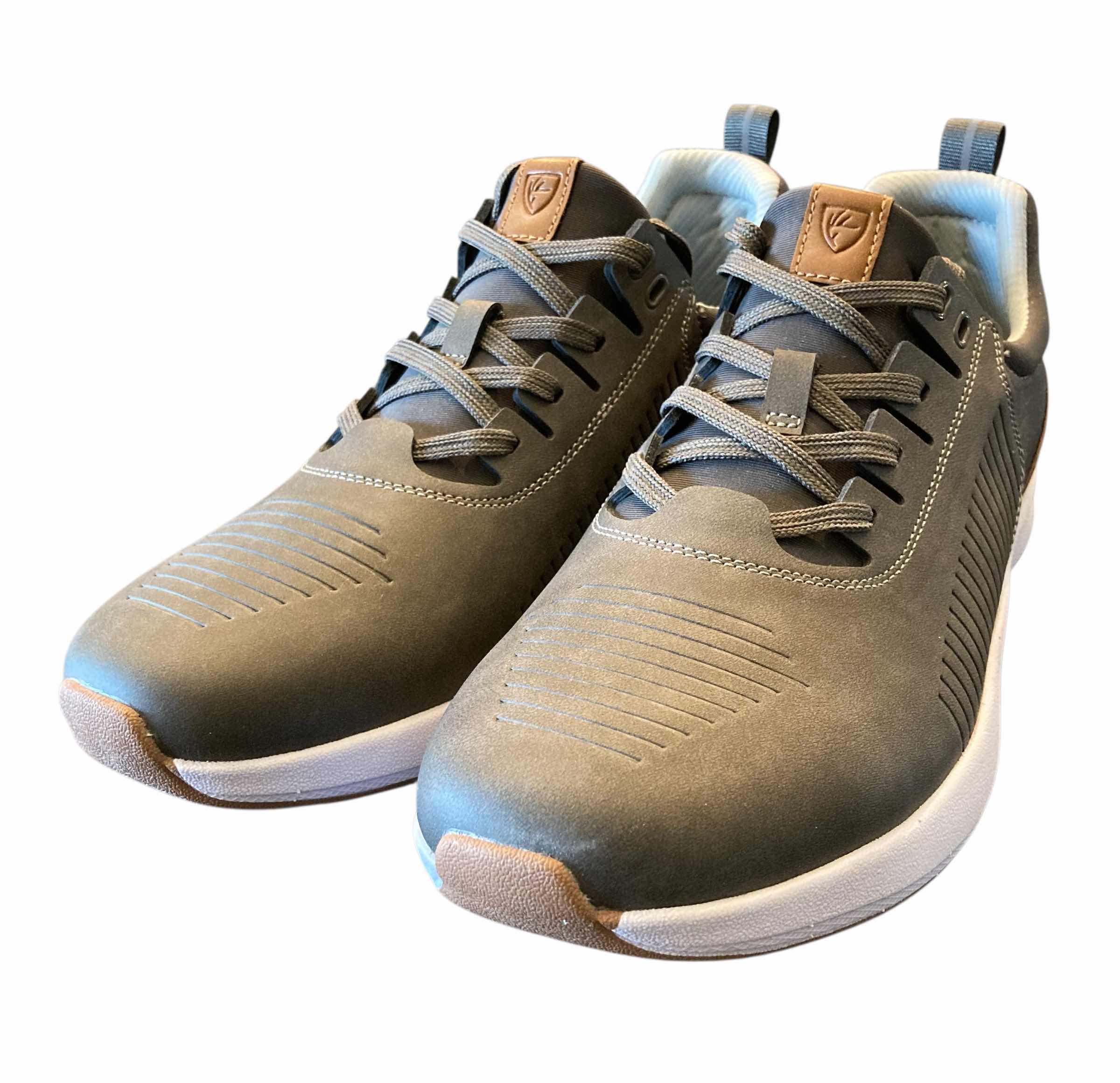 Photo 1 of DEER STAGS MENS CRANSTON WATER REPELLENT GREY & BROWN  FASHION SNEAKERS SIZE 10M