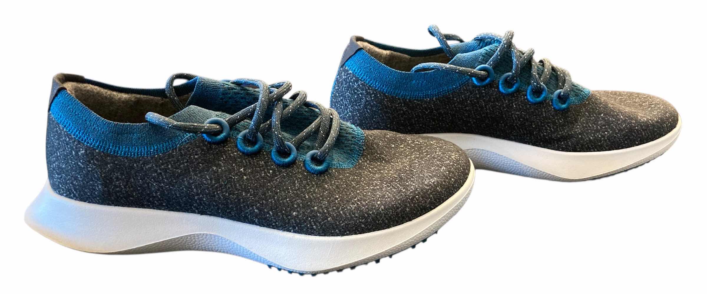 Photo 1 of ALLBIRDS MENS WOOL DASHER MIZZLE HIGHLIGHTS DARK GREY & BLUE SNEAKERS SIZE 10M