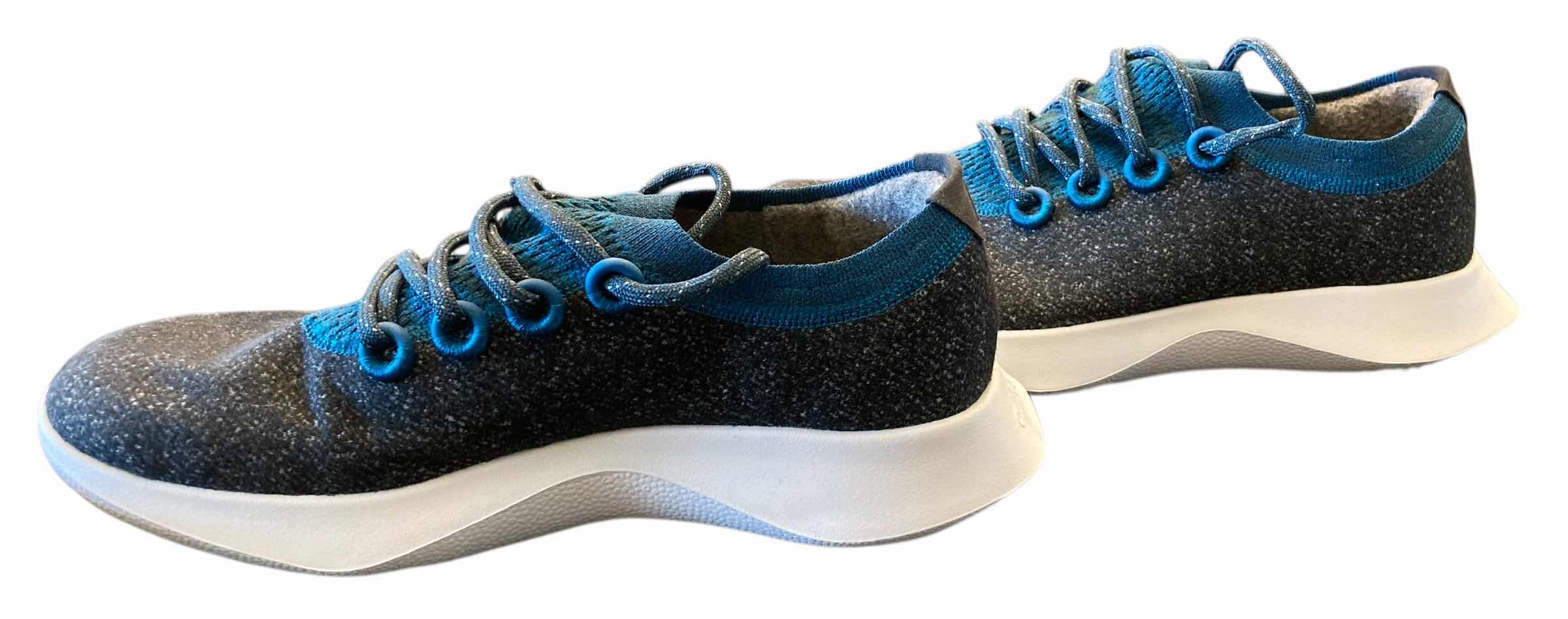 Photo 1 of ALLBIRDS MENS WOOL DASHER MIZZLE HIGHLIGHTS DARK GREY & BLUE SNEAKERS SIZE 10M