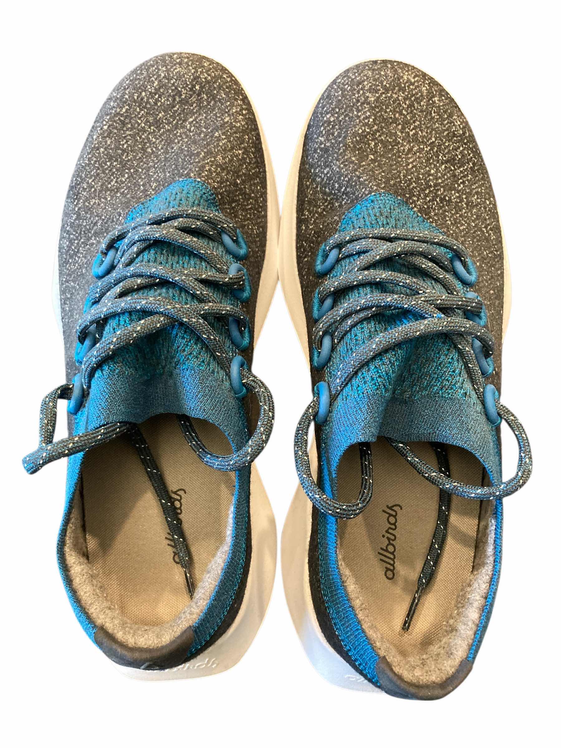 Photo 1 of ALLBIRDS MENS WOOL DASHER MIZZLE HIGHLIGHTS DARK GREY & BLUE SNEAKERS SIZE 10M