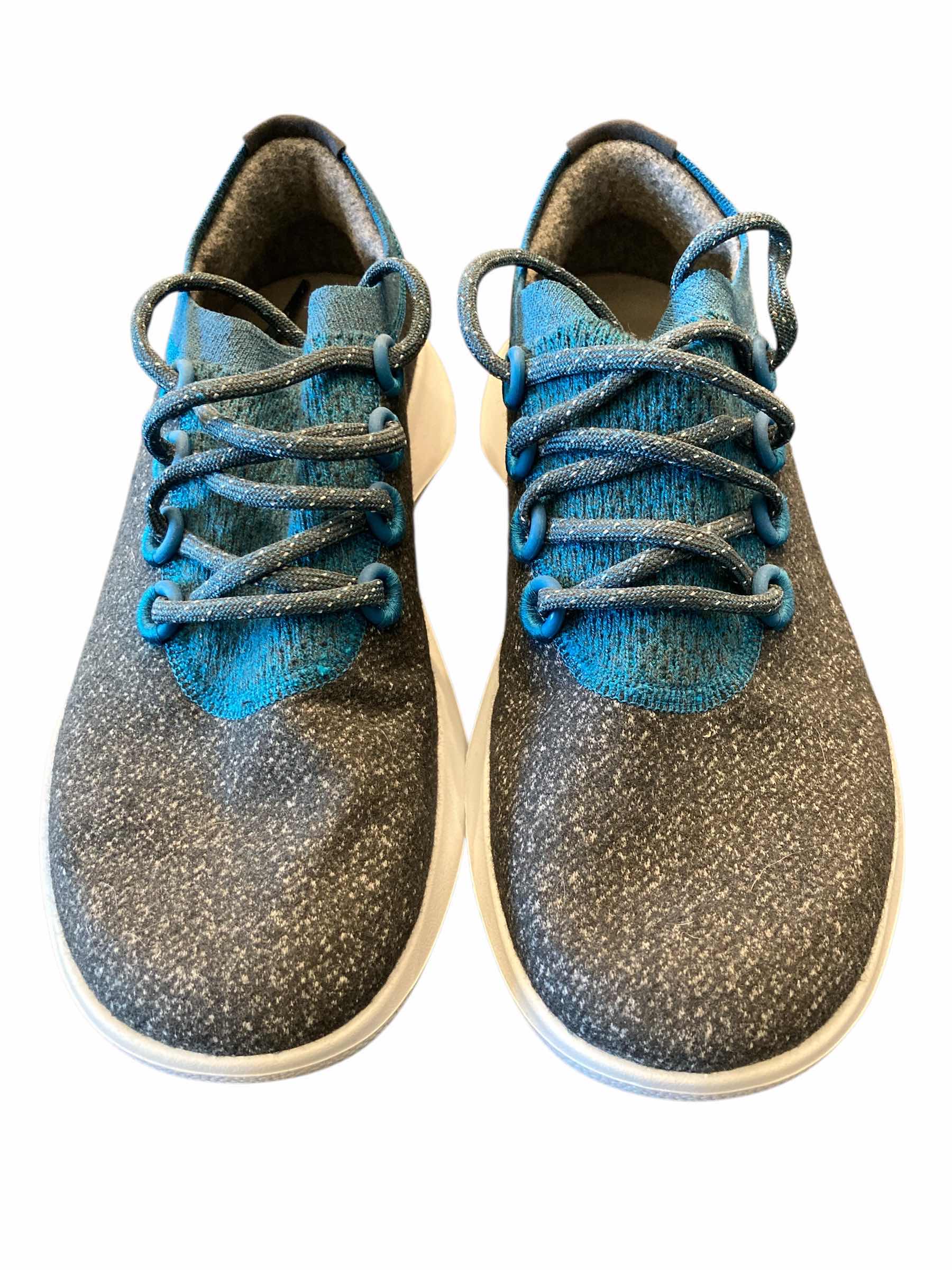 Photo 1 of ALLBIRDS MENS WOOL DASHER MIZZLE HIGHLIGHTS DARK GREY & BLUE SNEAKERS SIZE 10M