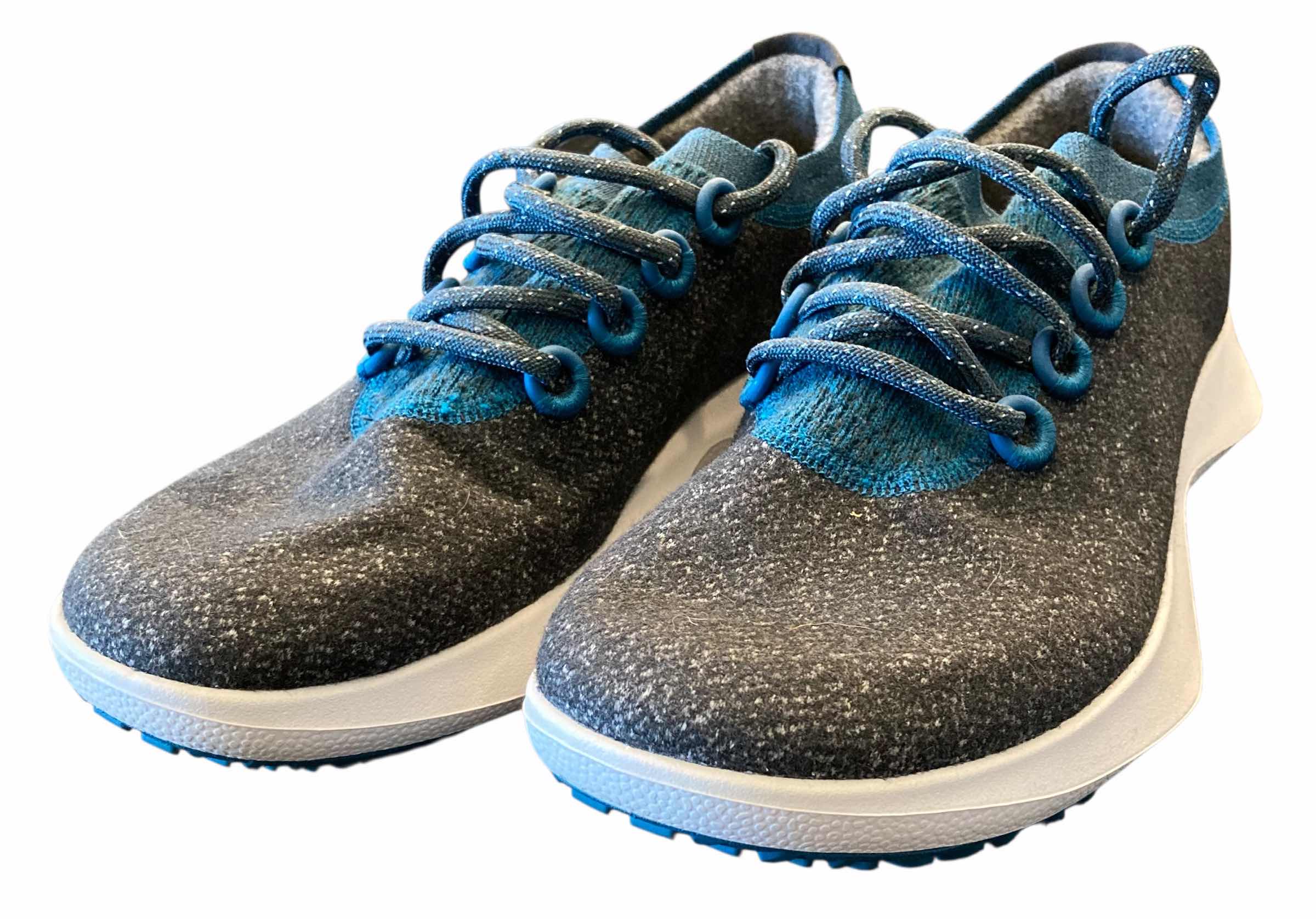 Photo 1 of ALLBIRDS MENS WOOL DASHER MIZZLE HIGHLIGHTS DARK GREY & BLUE SNEAKERS SIZE 10M