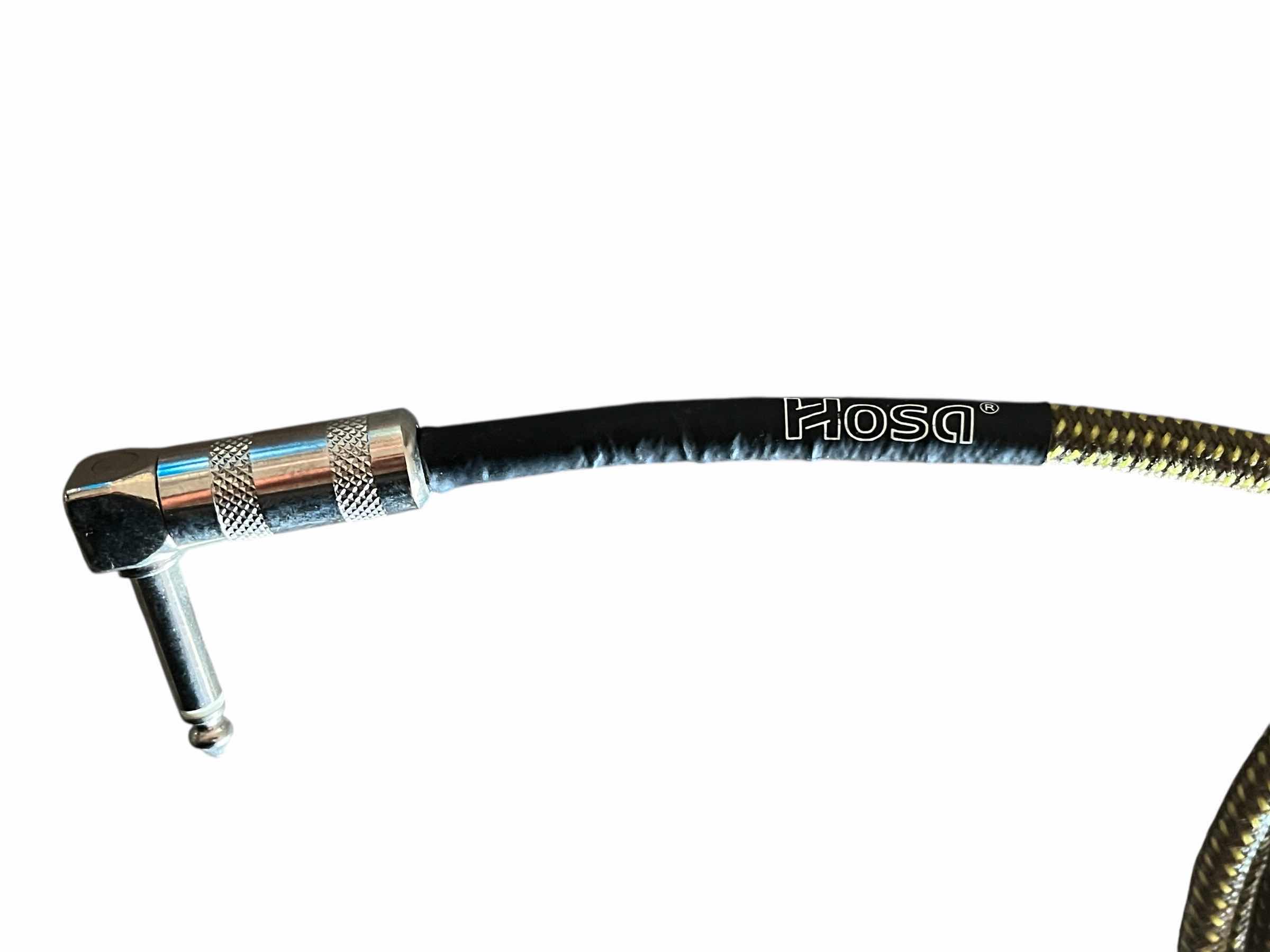 Photo 1 of HOSA 18’ TWEED RIGHT TO STRAIGHT ANGLE GUITAR INSTRUMENTAL CABLE