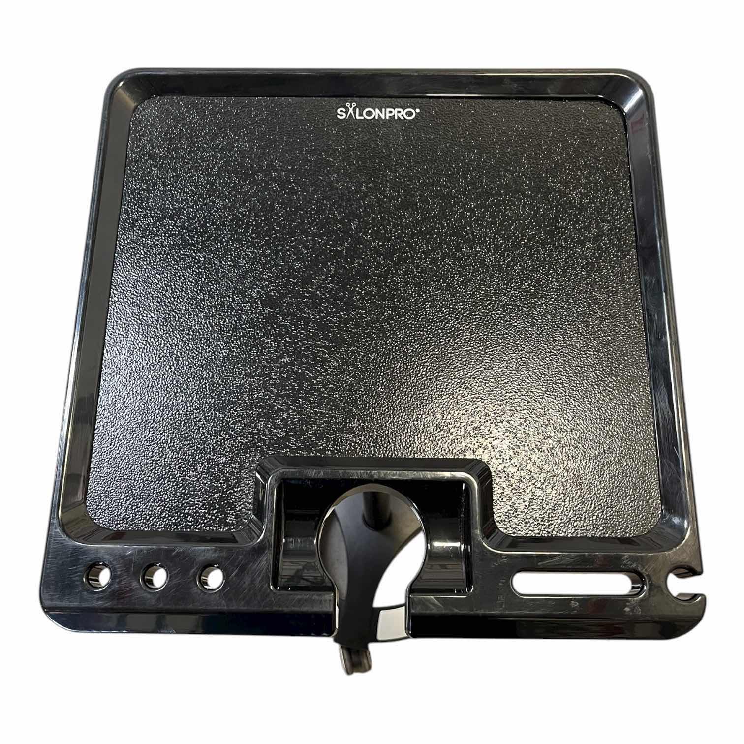 Photo 1 of SALONPRO BLACK ROLLING COLOR MIXING TOOL CADDY CART 16” X 16” H26”-40”