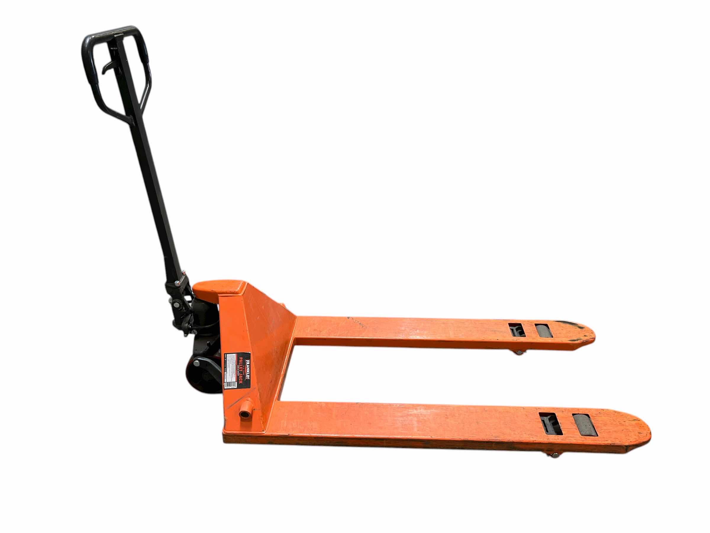 Photo 1 of $470.    FRANKLIN 2.5 TON CAP PALLET JACK (READ NOTES)