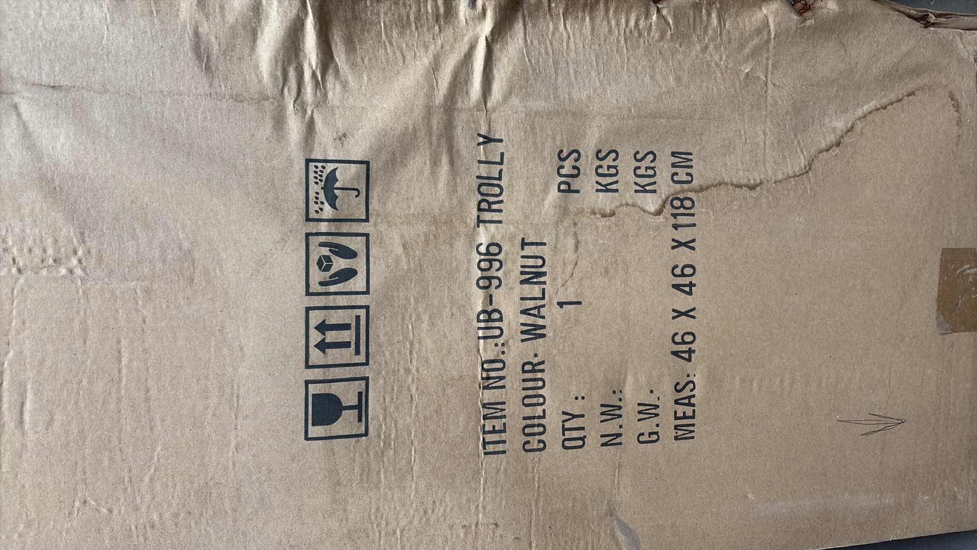 Photo 1 of SALON EQUIPMENT FACTORY CABINET WALNUT 16”X16”H45”