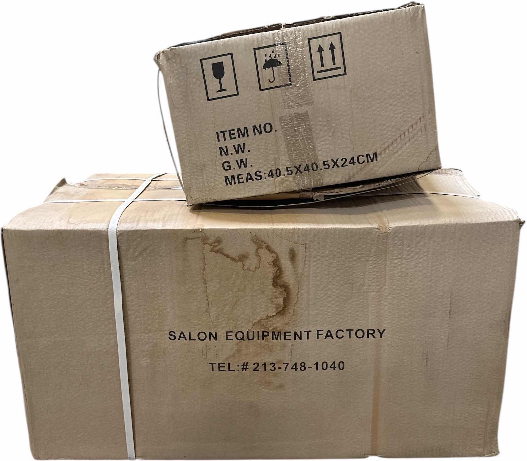 Photo 5 of SALON EQUIPMENT BLACK LEATHER CHROME FRAME SALON CHAIR 4-PACK 16” X 20” X H37”