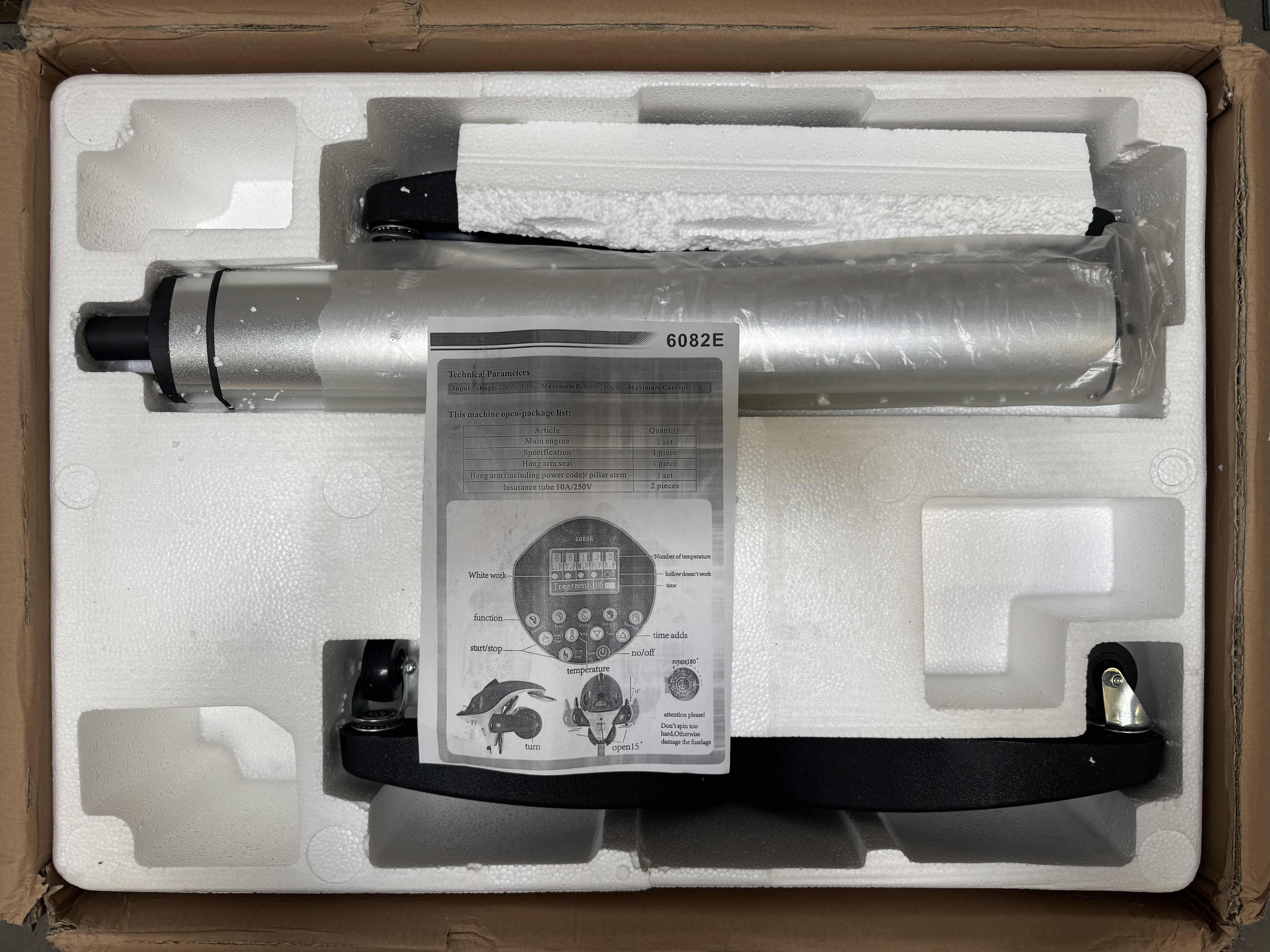 Photo 1 of PROFESSIONAL HAIR SALON HEATER & DRYER ROLLING STAND 6082E SILVER