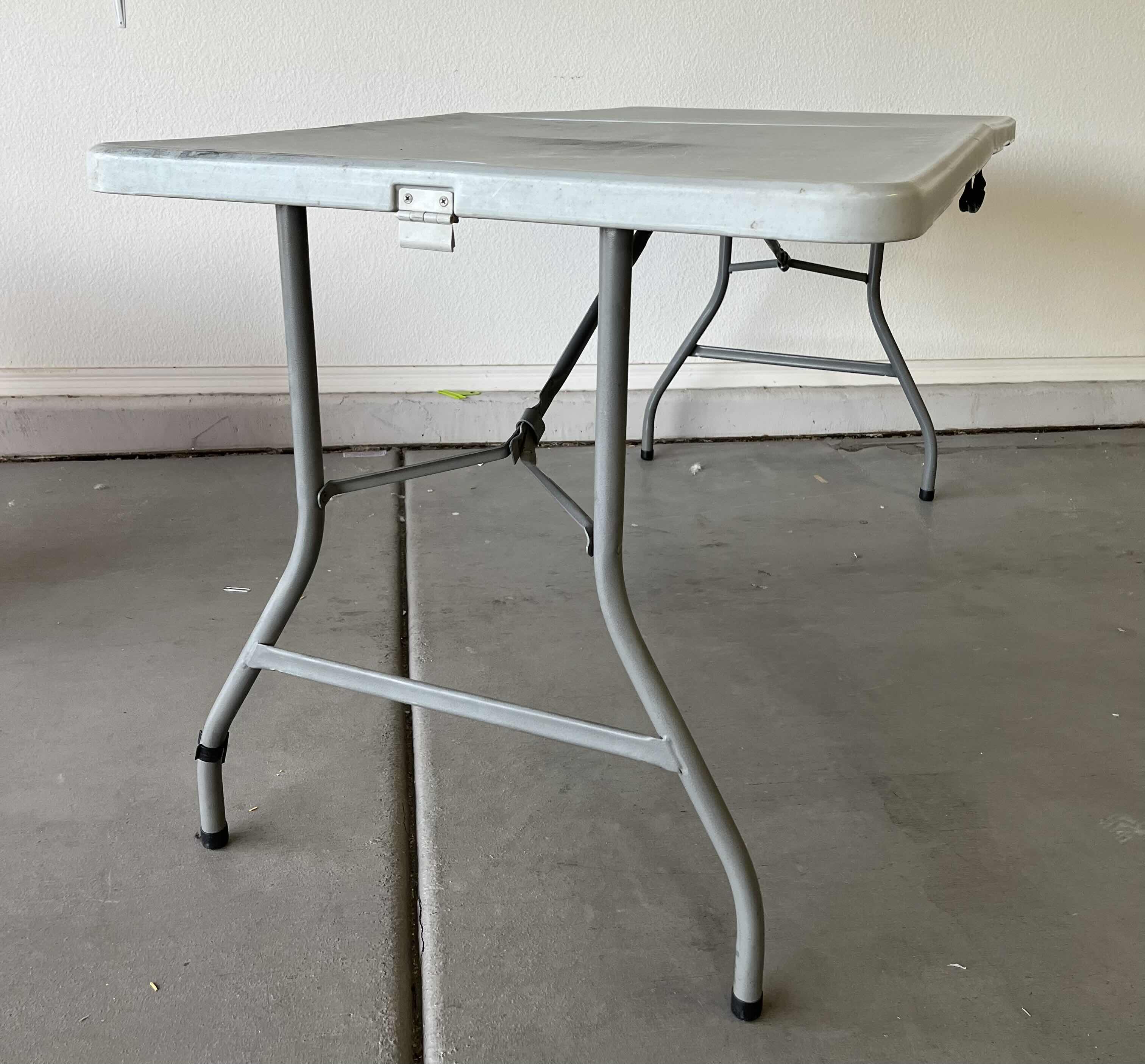 Photo 1 of OFFICESTAR GRAY FOLDING TABLE 60” X 29” H30”