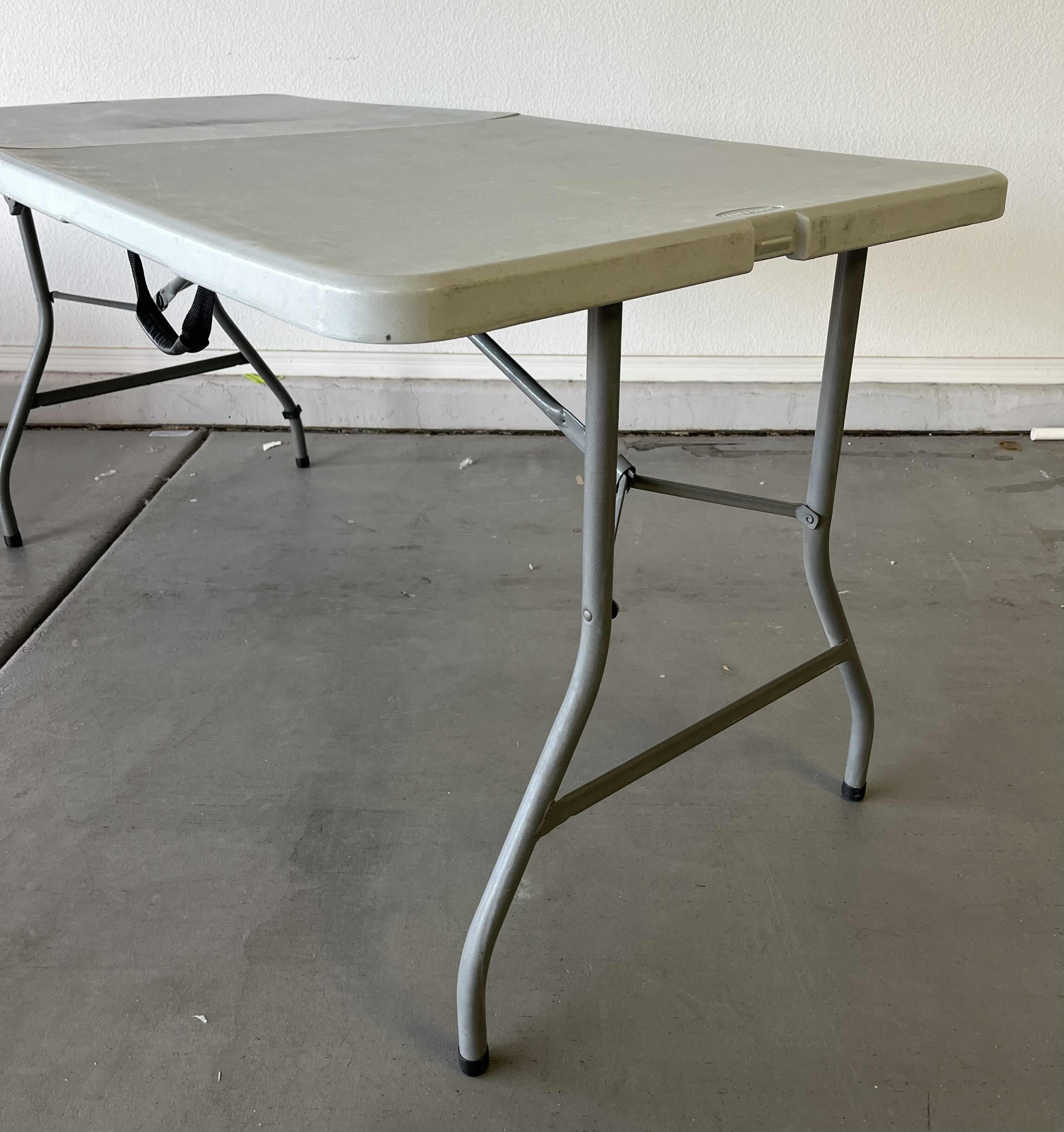 Photo 1 of OFFICESTAR GRAY FOLDING TABLE 60” X 29” H30”